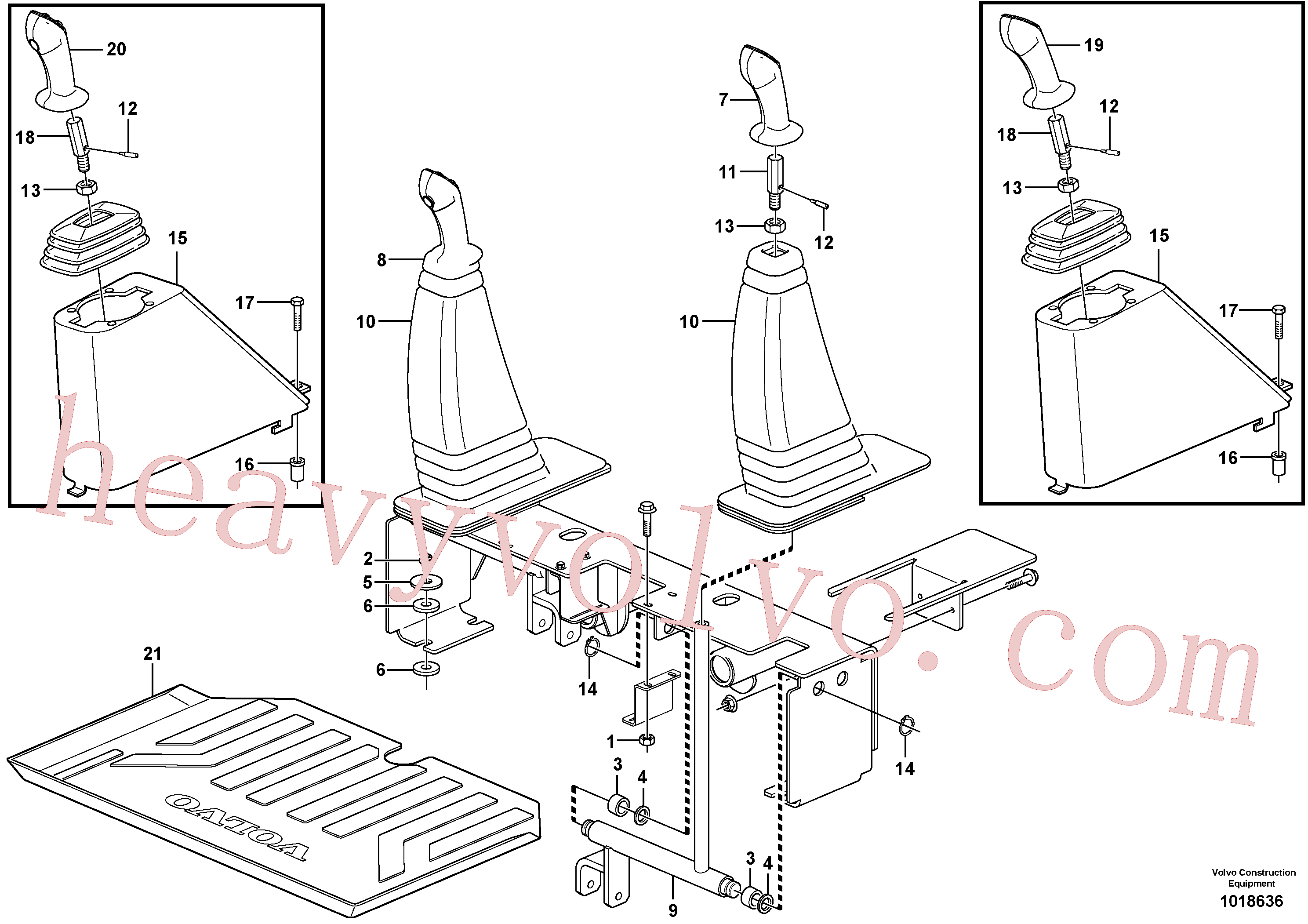 VOE11870068 for Volvo Optional hand controls(1018636 assembly)