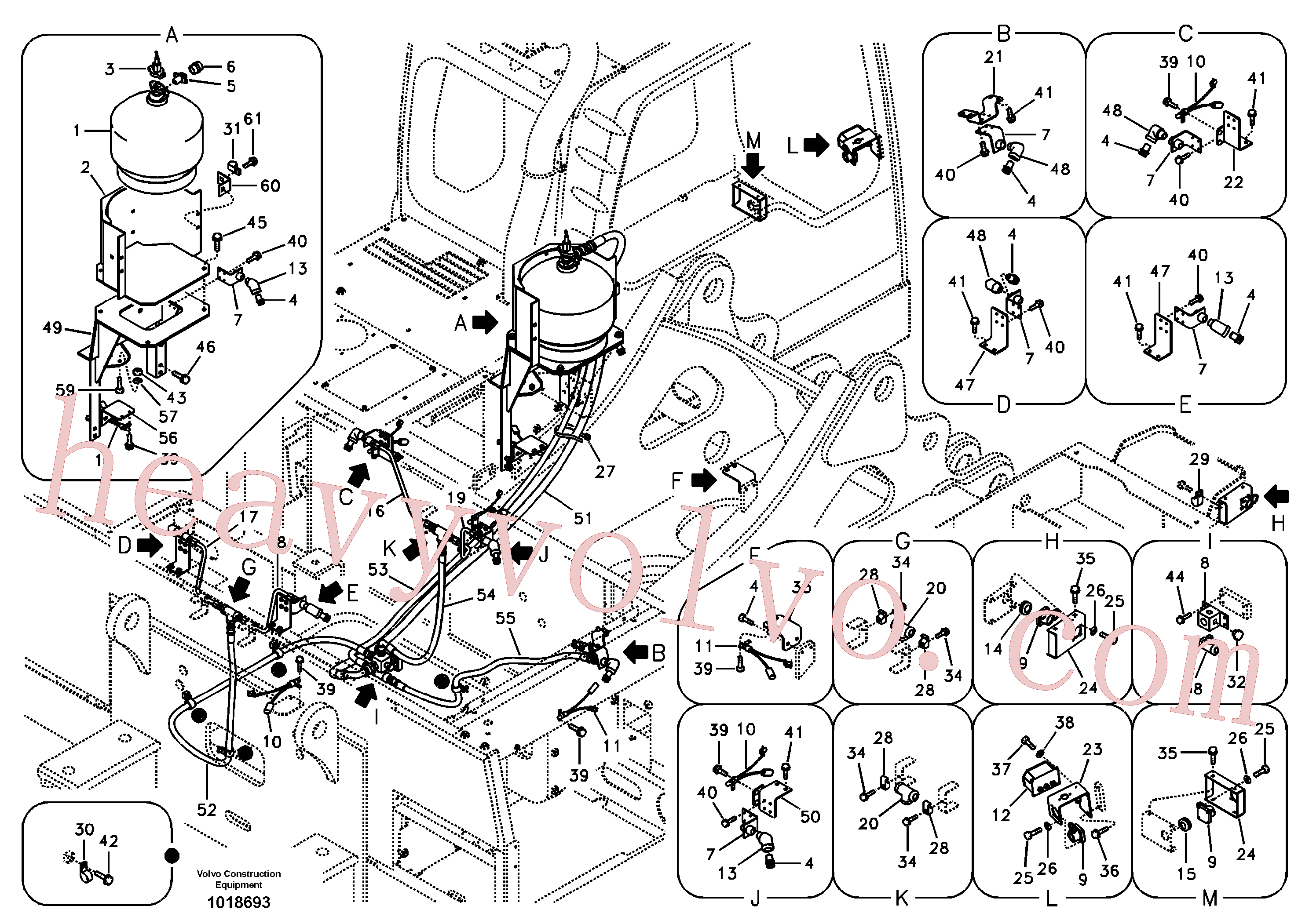 VOE14536089 for Volvo Fire extinguisher(1018693 assembly)