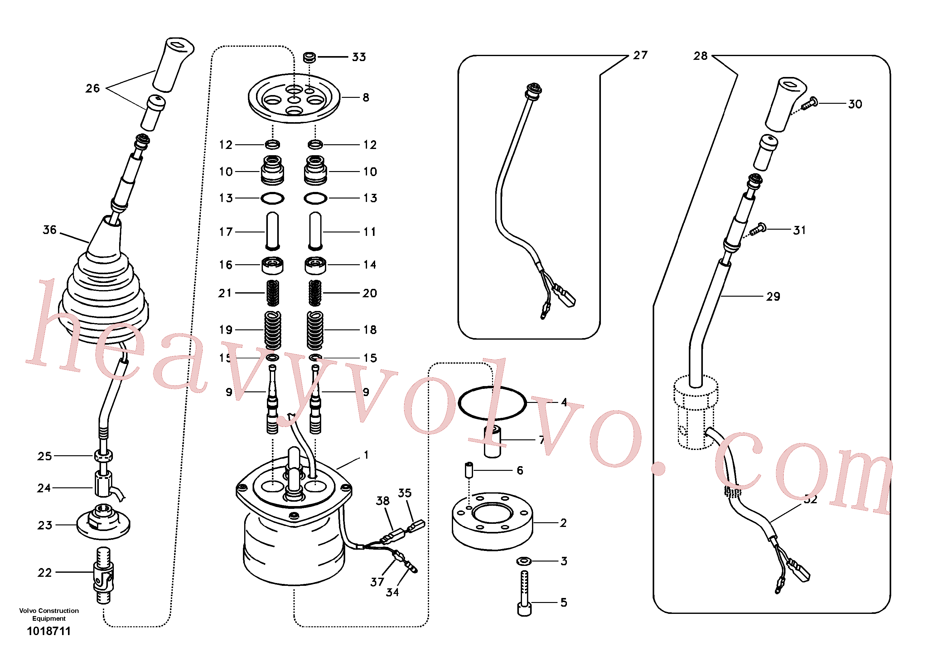 VOE14512873 for Volvo Servo system, solenoid valve(1018711 assembly)