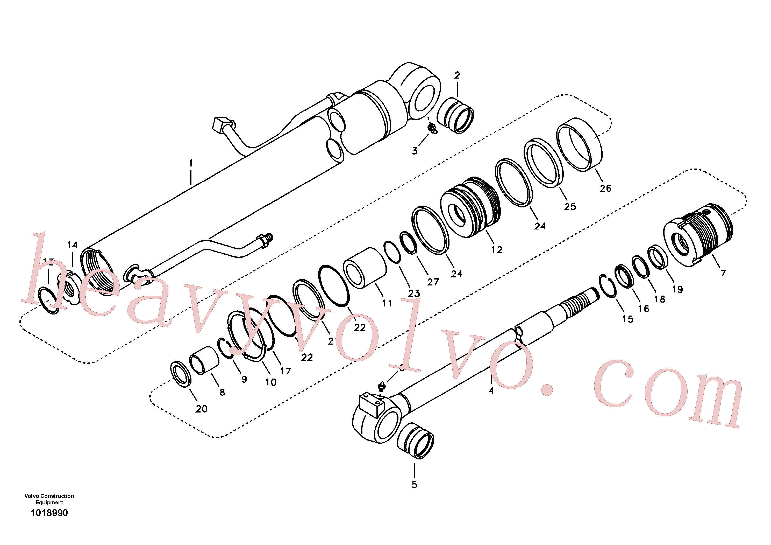 SA9481-20002 for Volvo Boom cylinder(1018990 assembly)