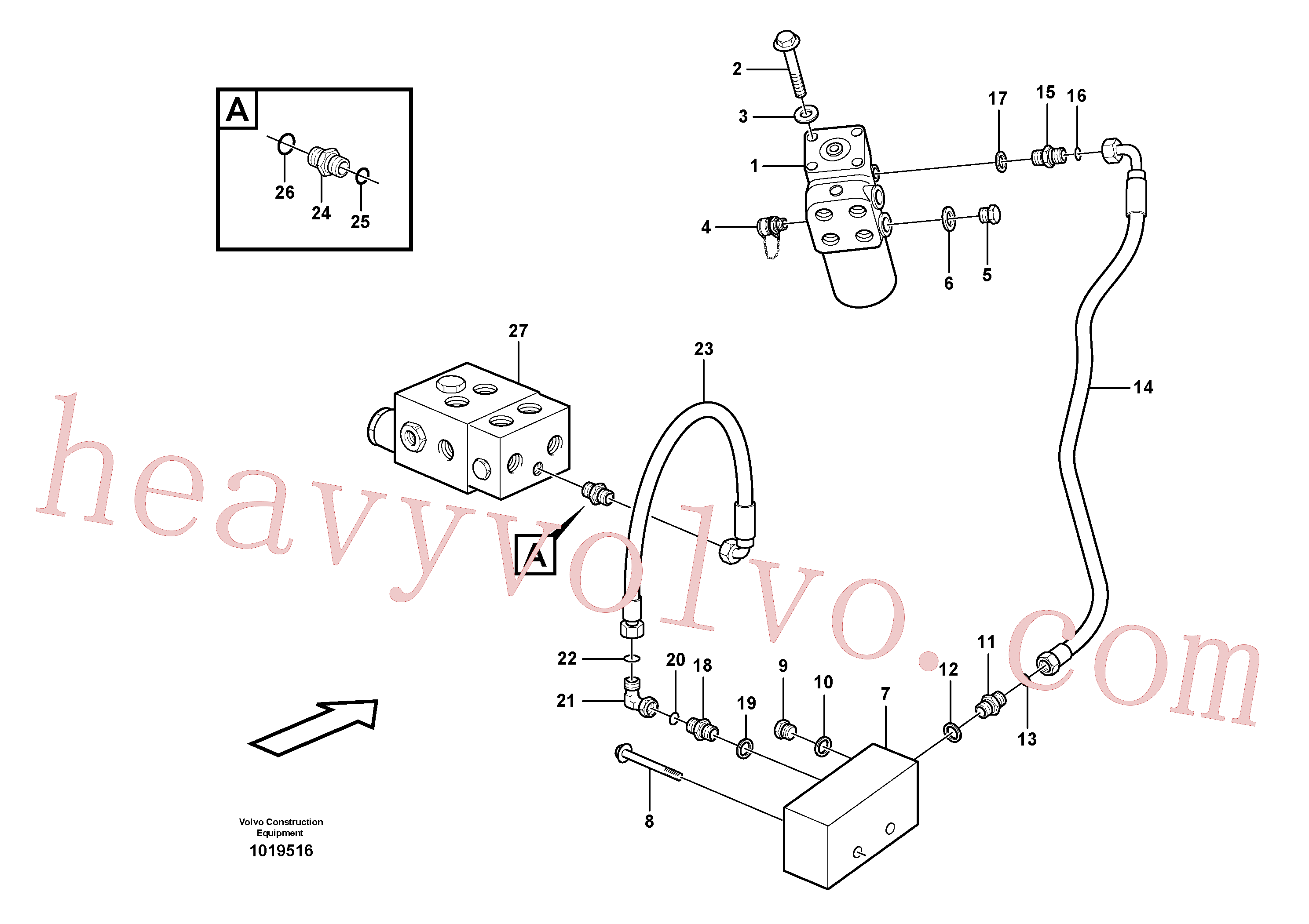 VOE984647 for Volvo Steering system(1019516 assembly)