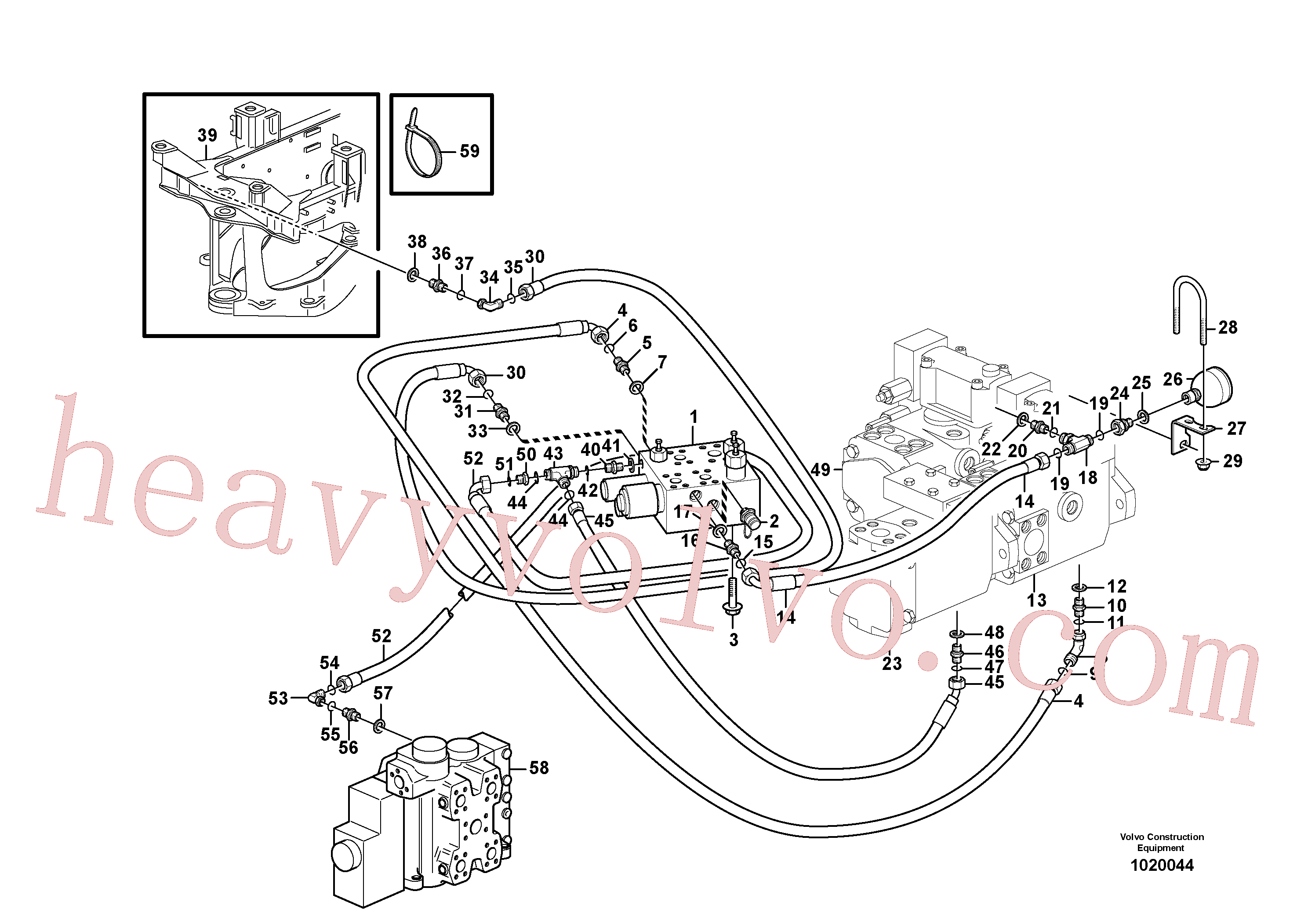 VOE11173878 for Volvo Load sensing line(1020044 assembly)