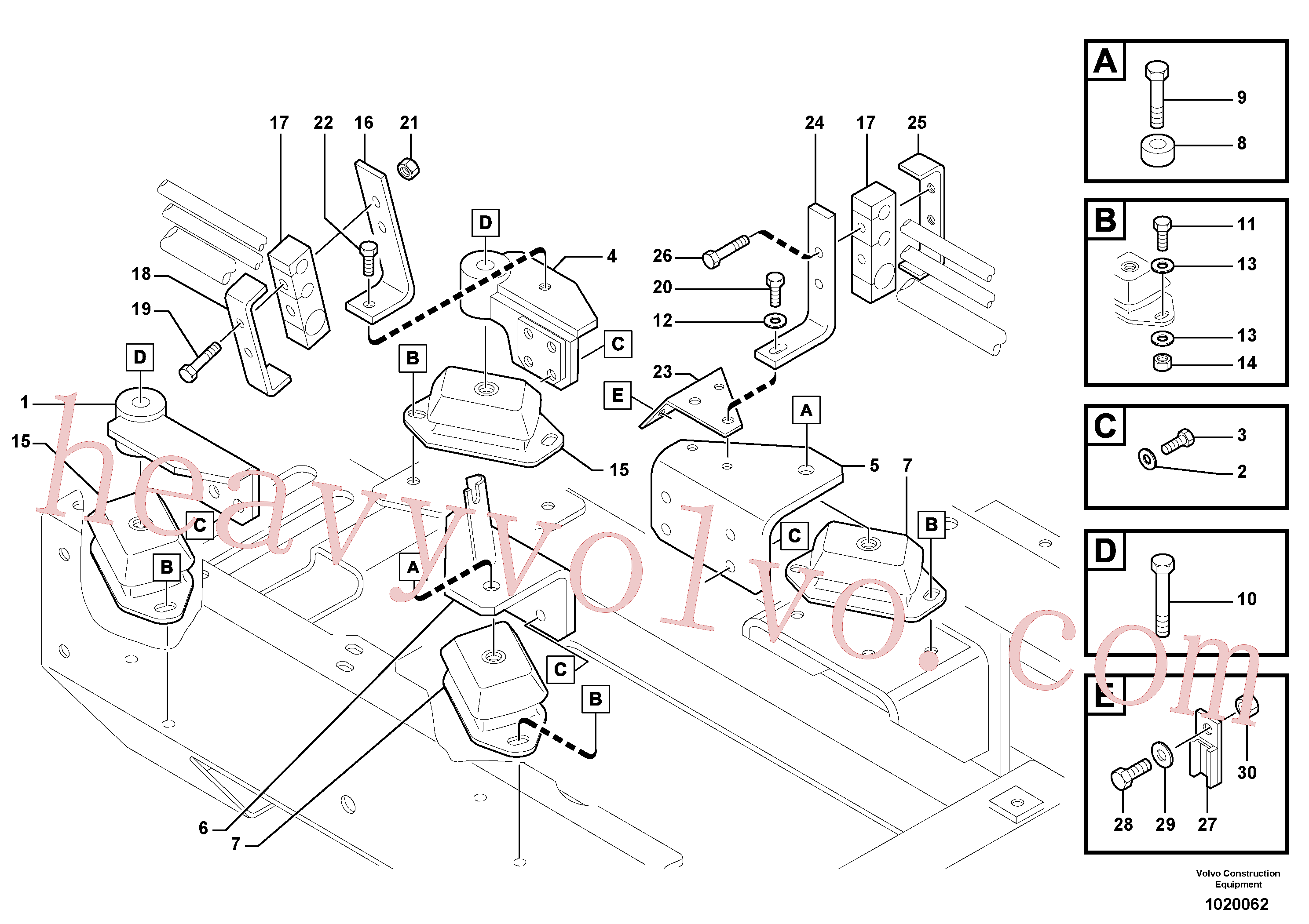 VOE11803332 for Volvo Engine mounts(1020062 assembly)