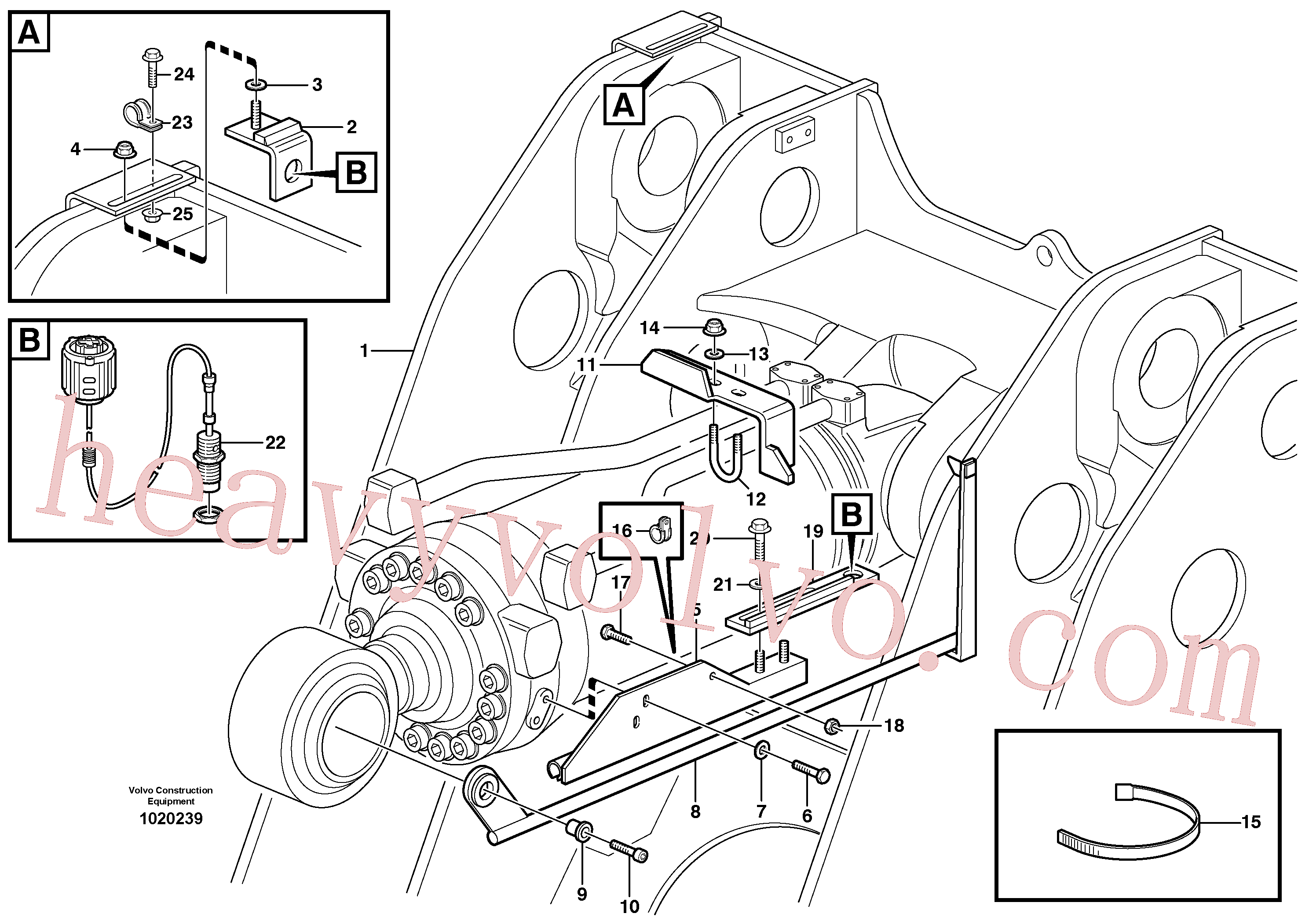 VOE11176552 for Volvo Bucket positioner and boom kickout(1020239 assembly)