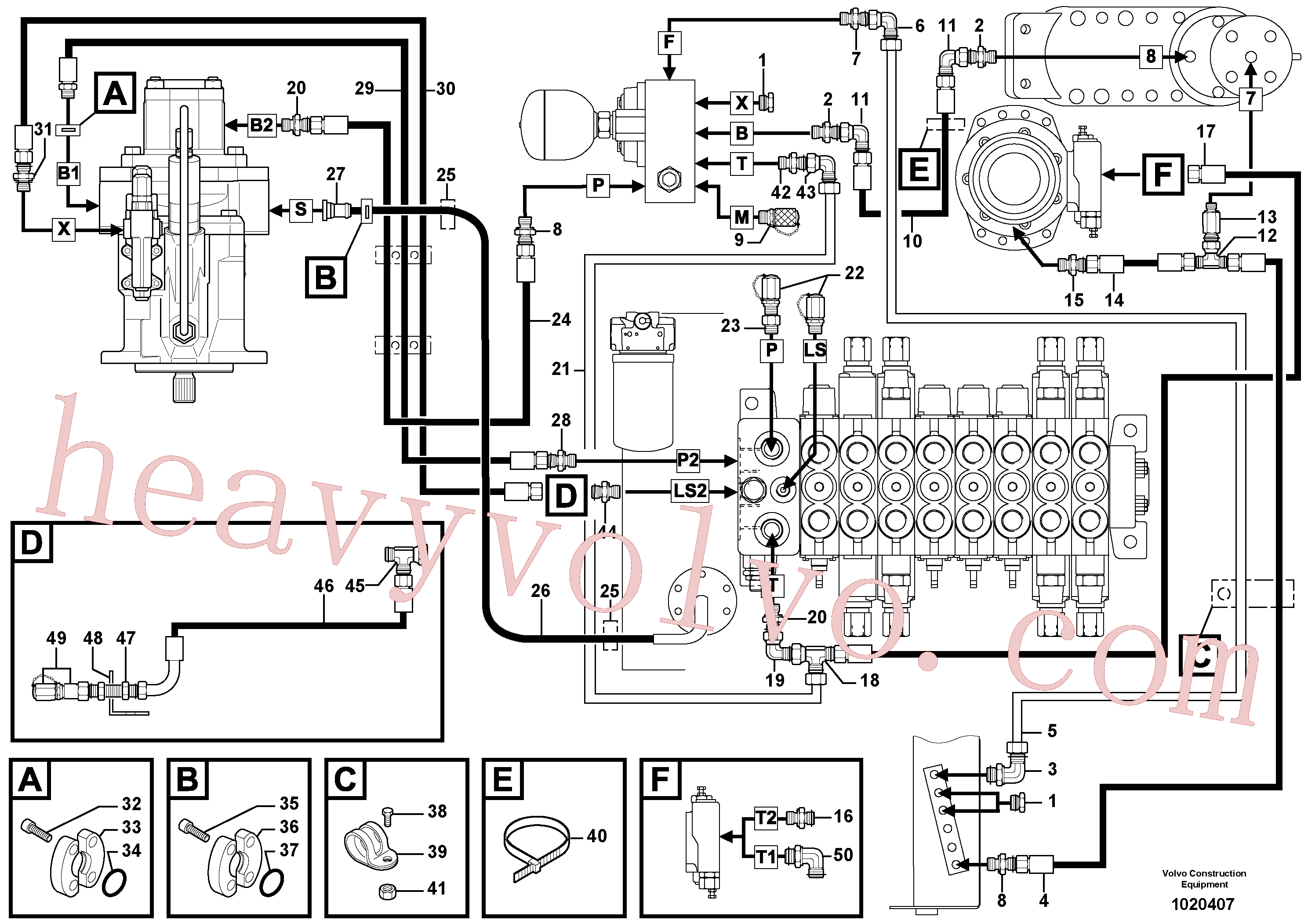 VOE11802747 for Volvo Attachments supply and return circuit(1020407 assembly)