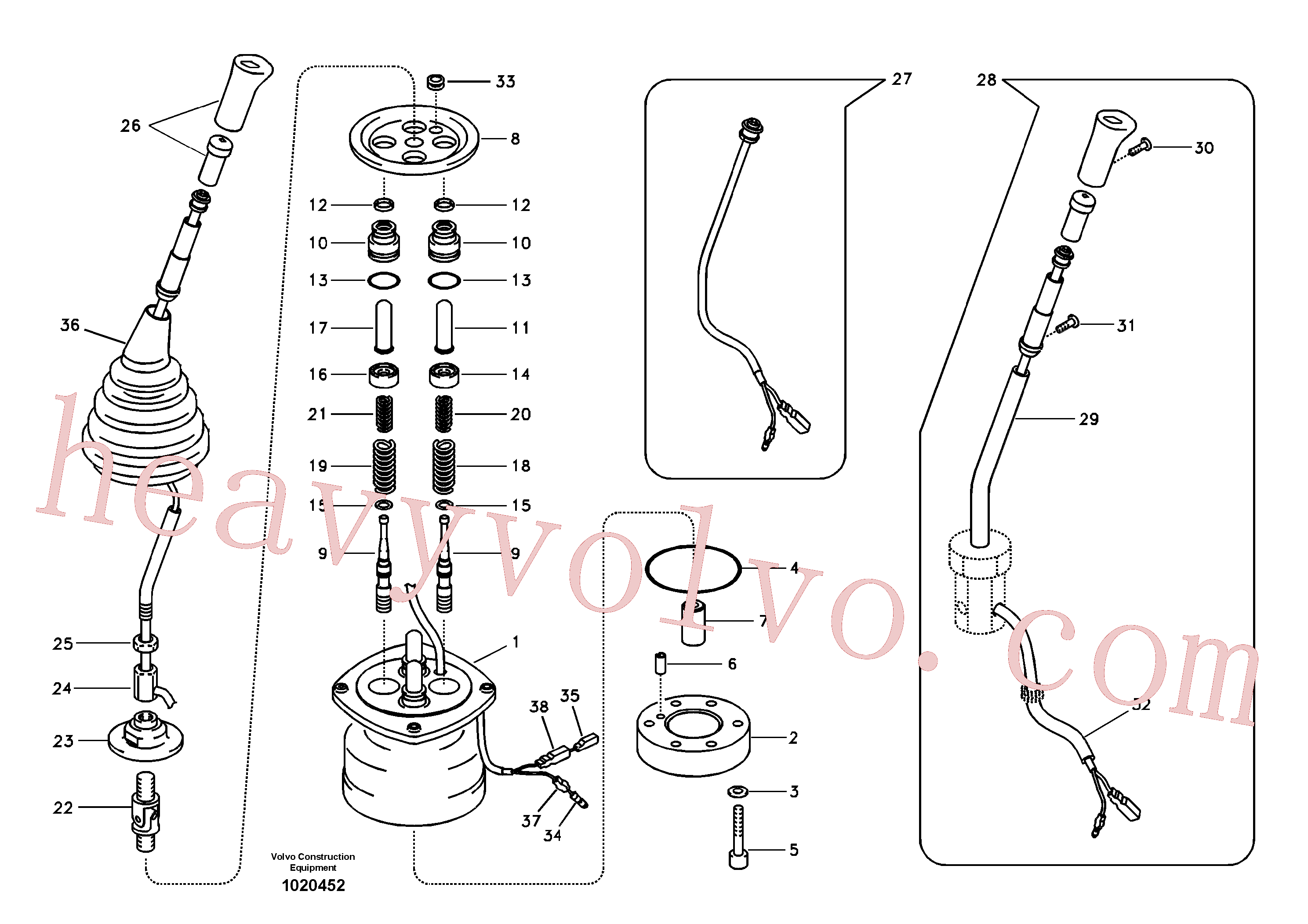 VOE14540765 for Volvo Servo system, remote control valve(1020452 assembly)