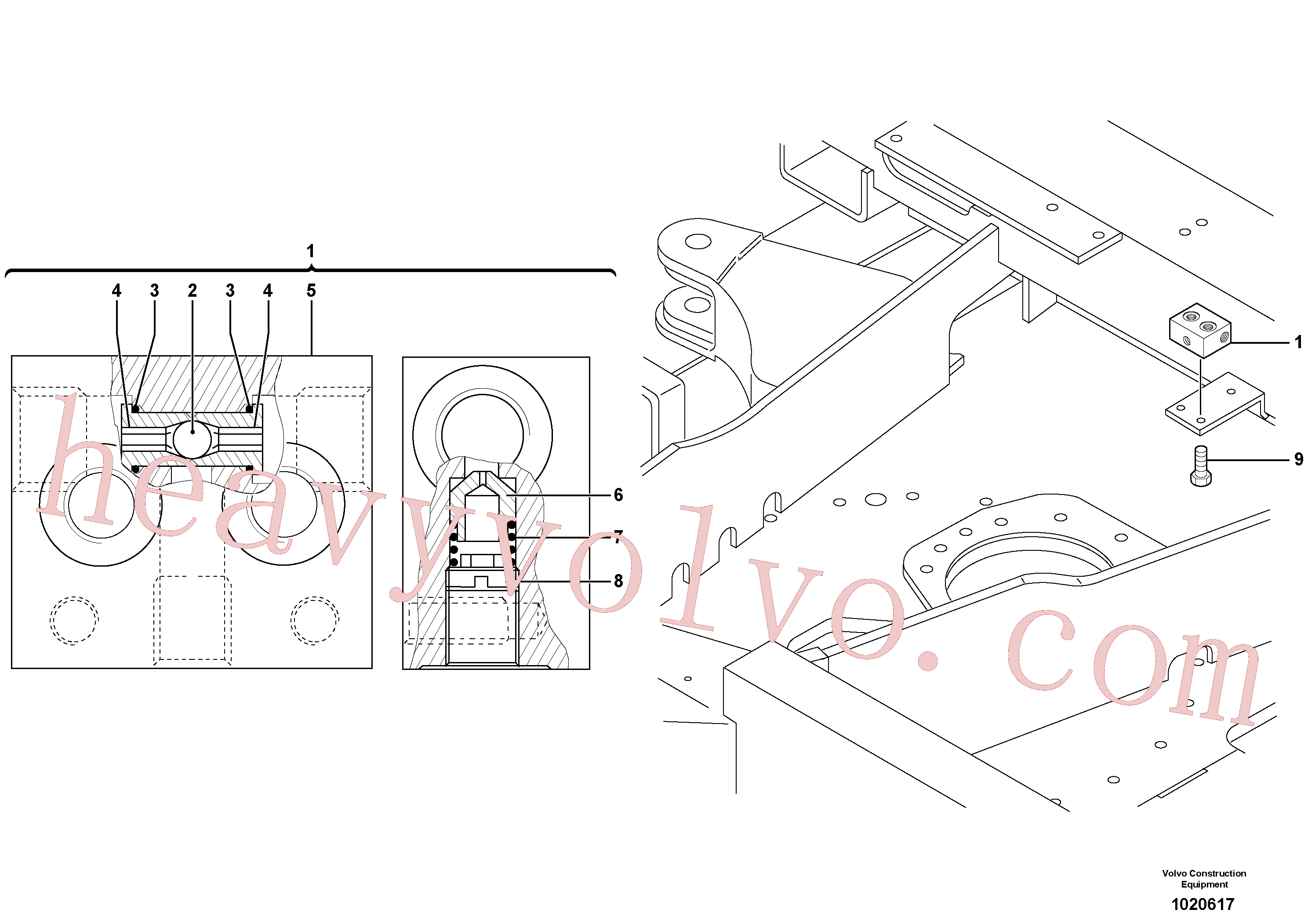 PJ4100016 for Volvo Slewing block(1020617 assembly)