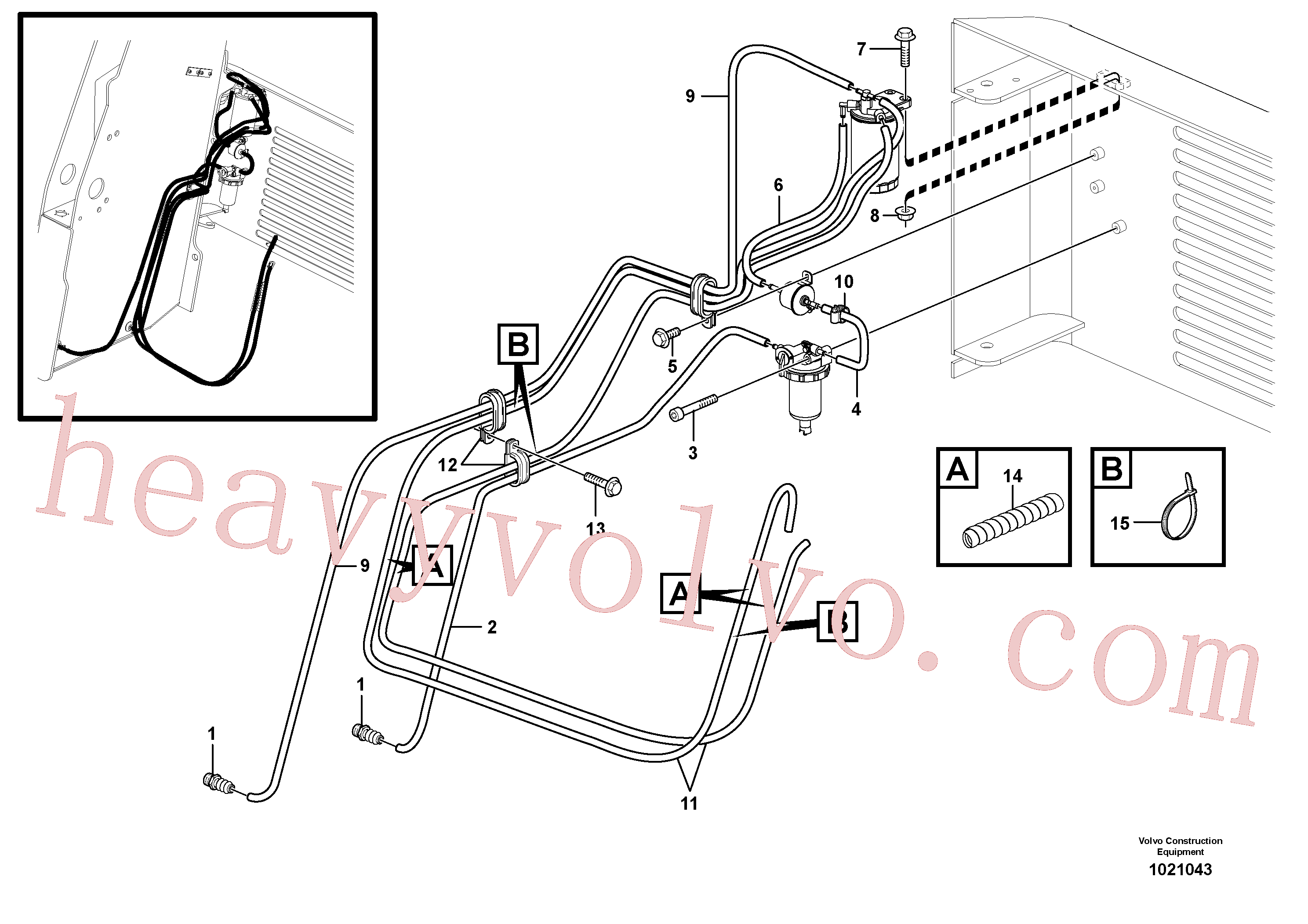 VOE14023252 for Volvo Fuel system(1021043 assembly)