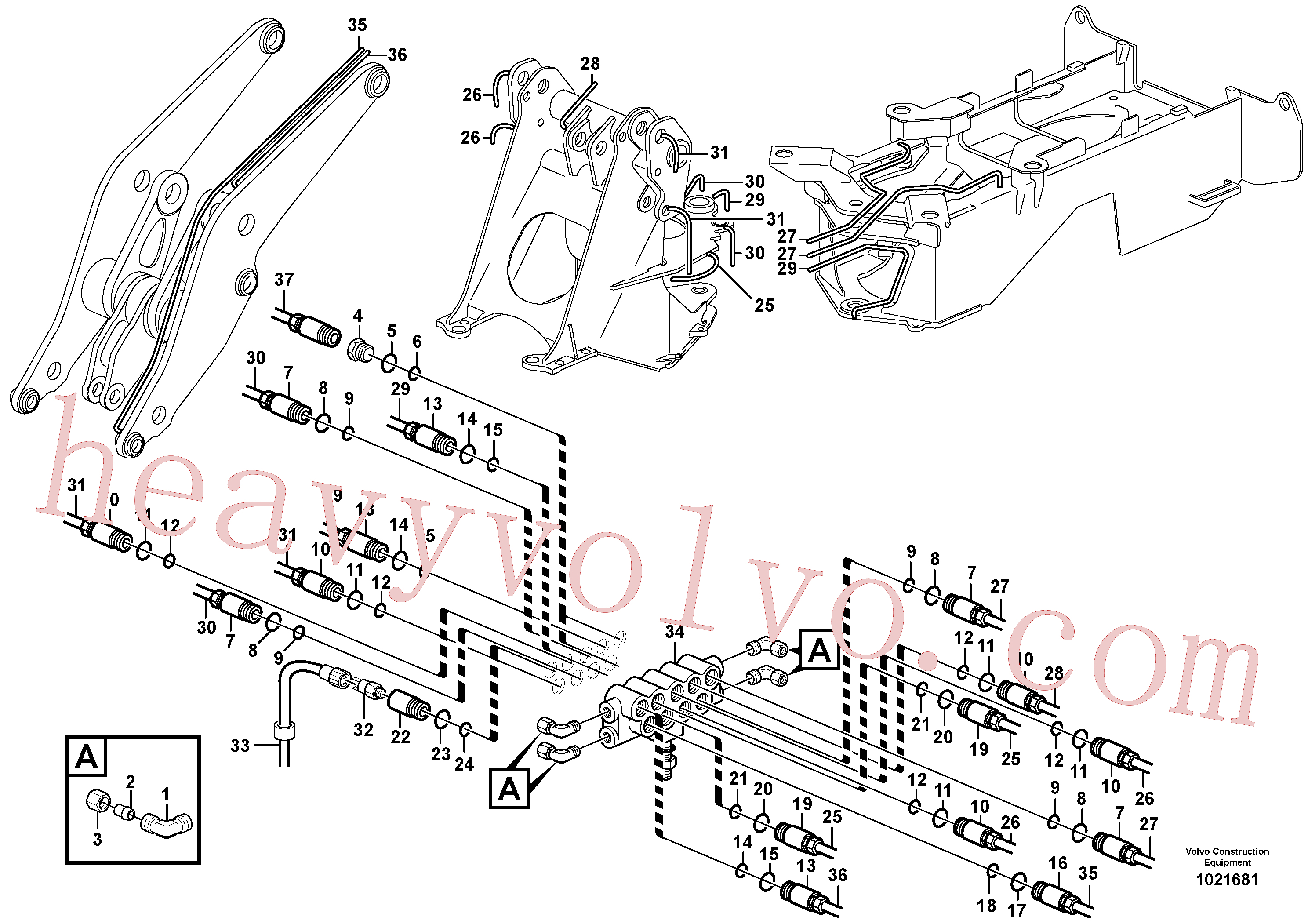 VOE11432340 for Volvo Distribution block, B1(1021681 assembly)