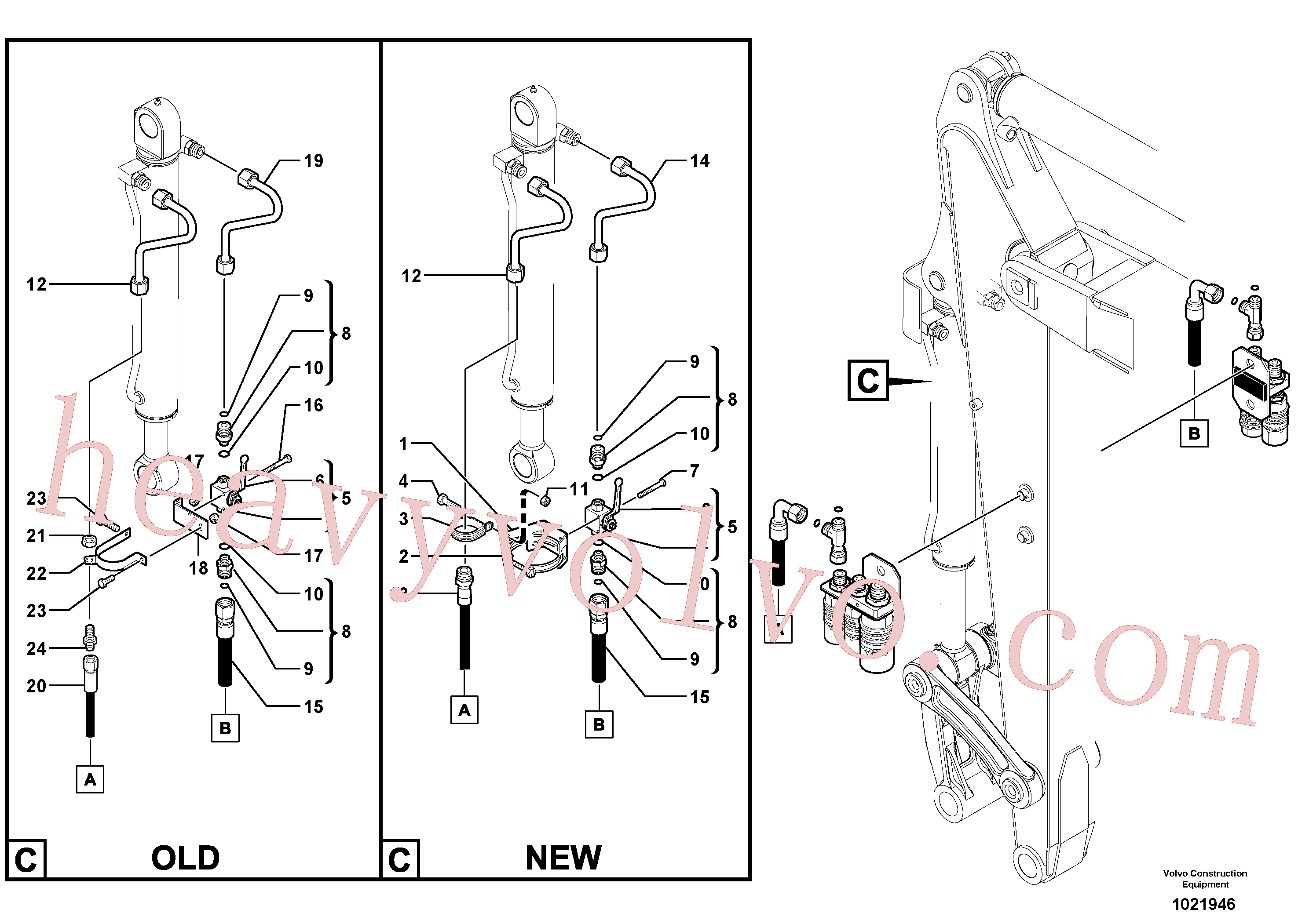 PJ4755026 for Volvo Two-way valve(1021946 assembly)