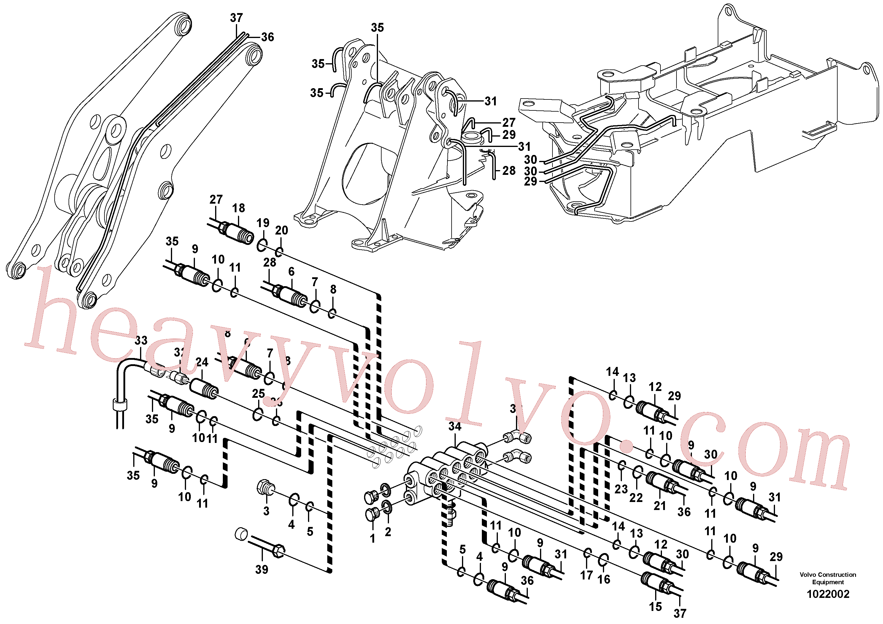 VOE11432340 for Volvo Distribution block, B1(1022002 assembly)