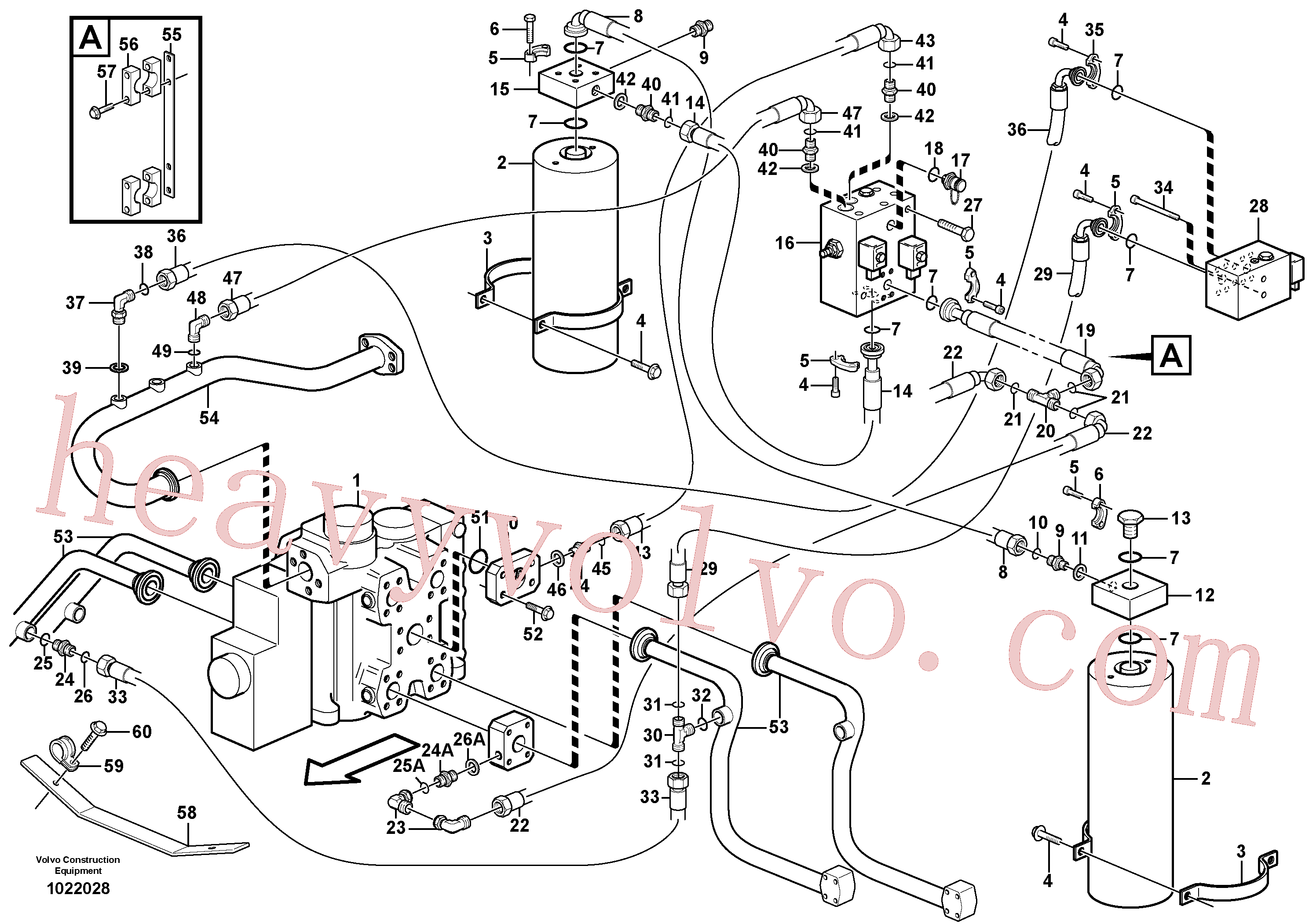 VOE11706075 for Volvo Boom suspension system(1022028 assembly)