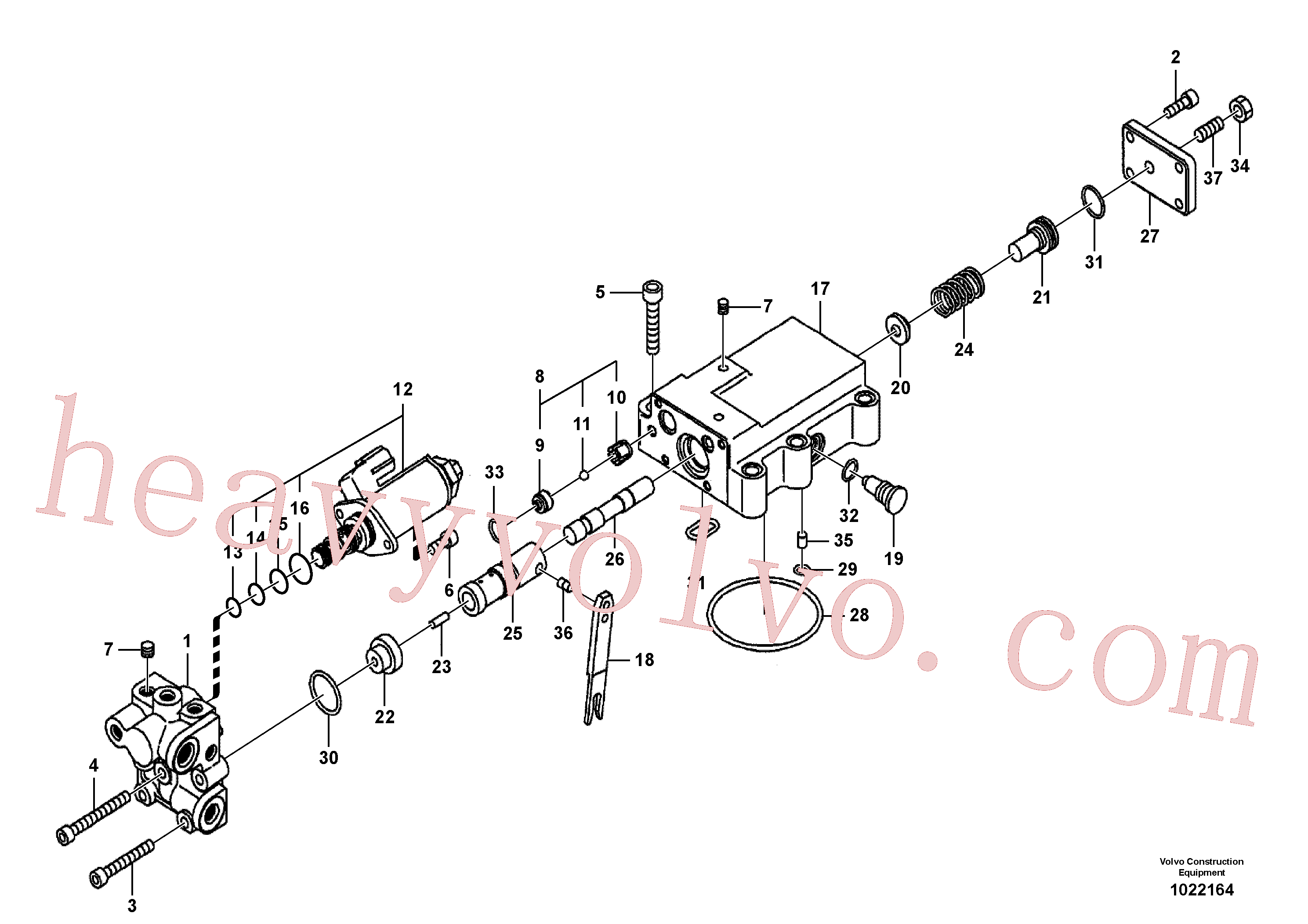 VOE14550201 for Volvo Regulator, hydraulic pump(1022164 assembly)