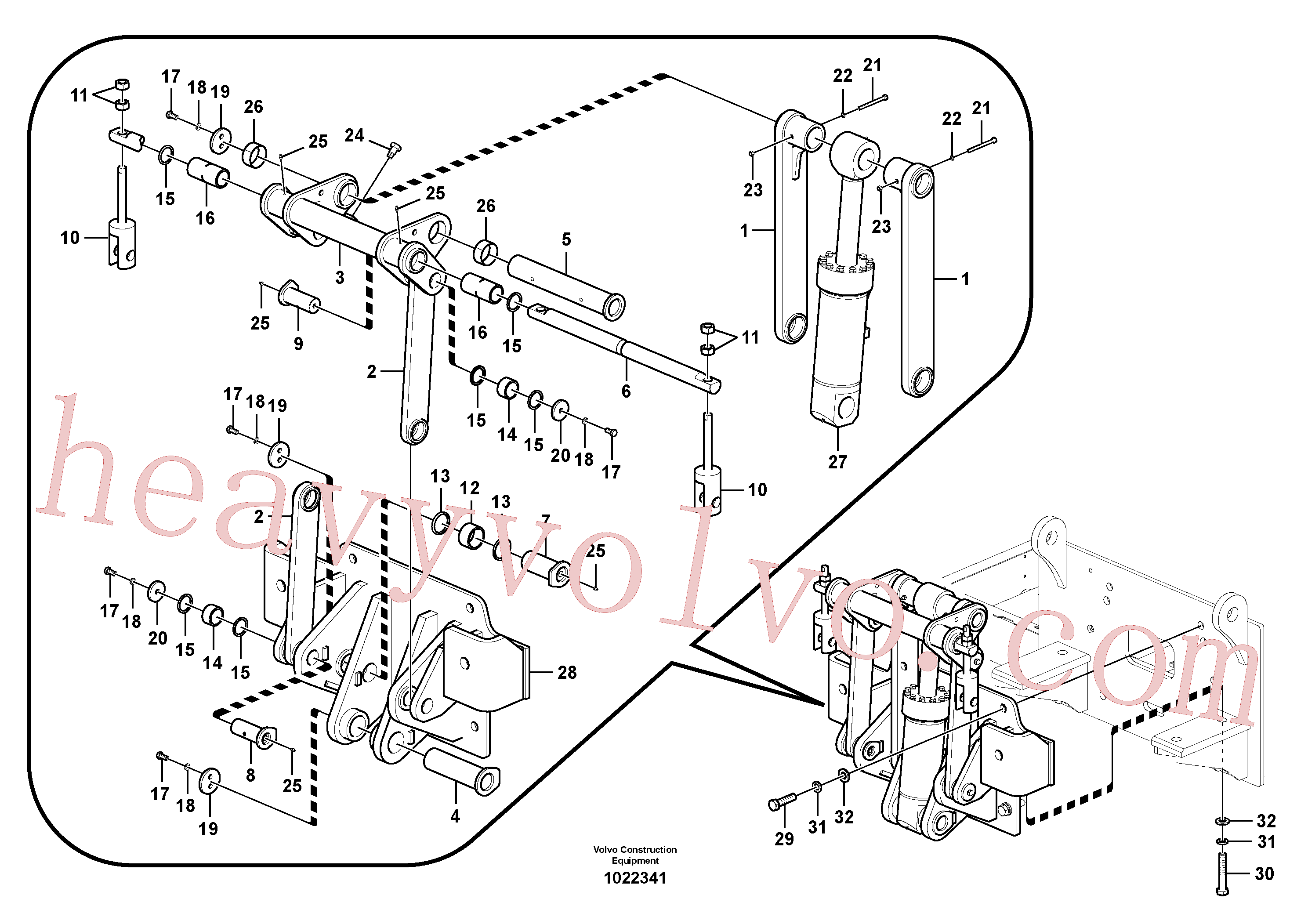 SA9011-23020 for Volvo Removal Counterweight, Assembly(1022341 assembly)