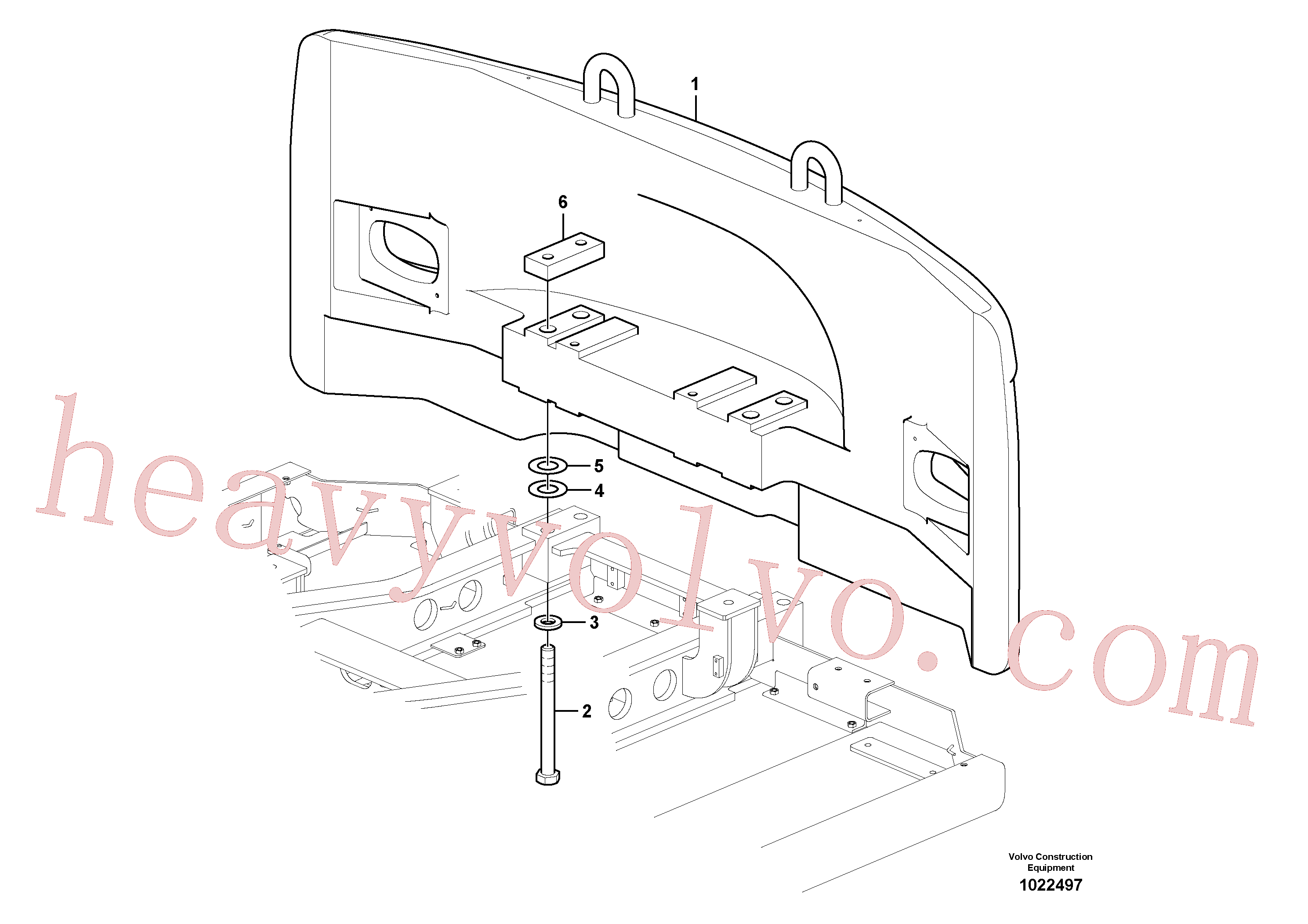 SA9211-30000 for Volvo Counterweights(1022497 assembly)