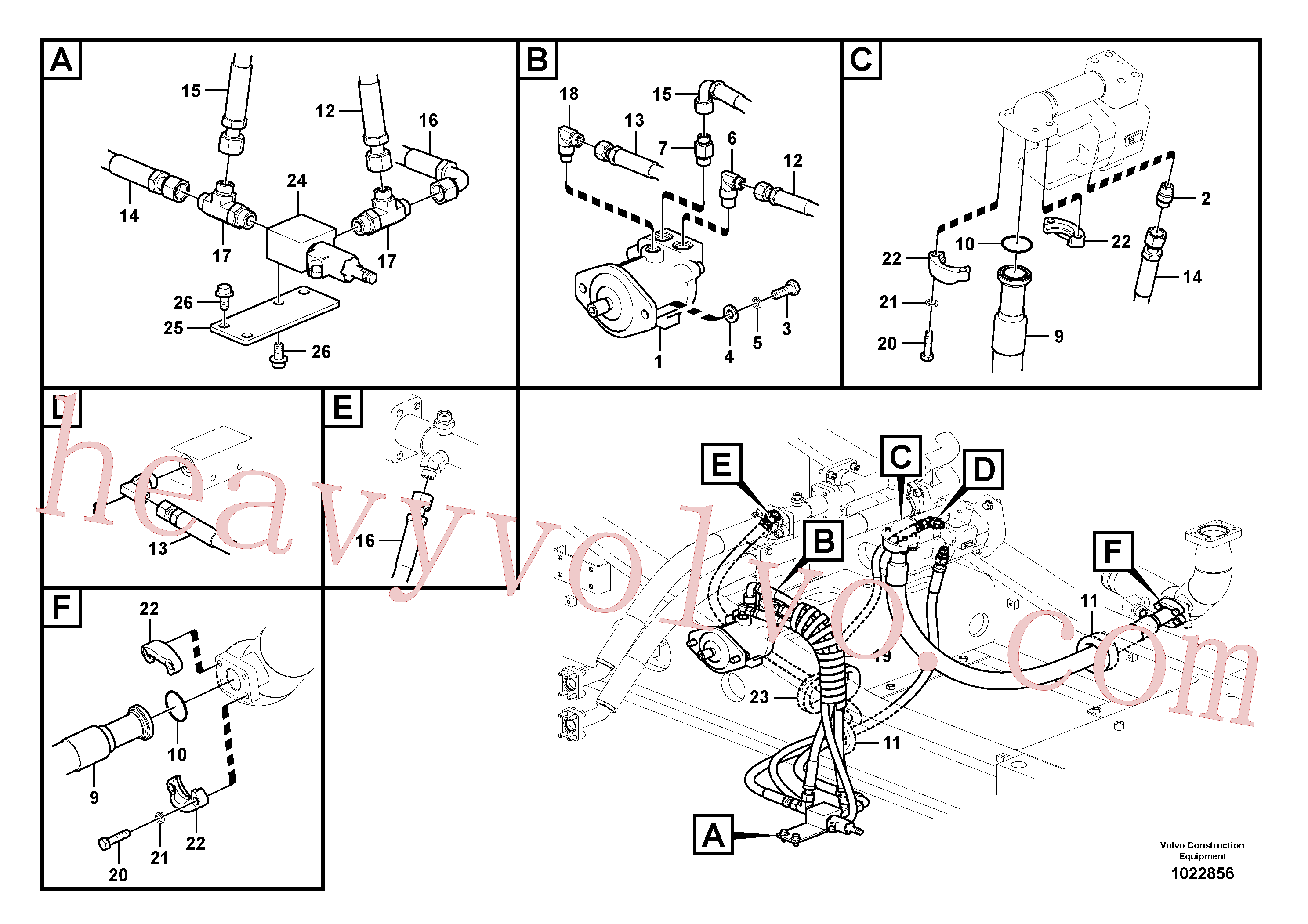 VOE936735 for Volvo Hydraulic system, oil cooling system(1022856 assembly)