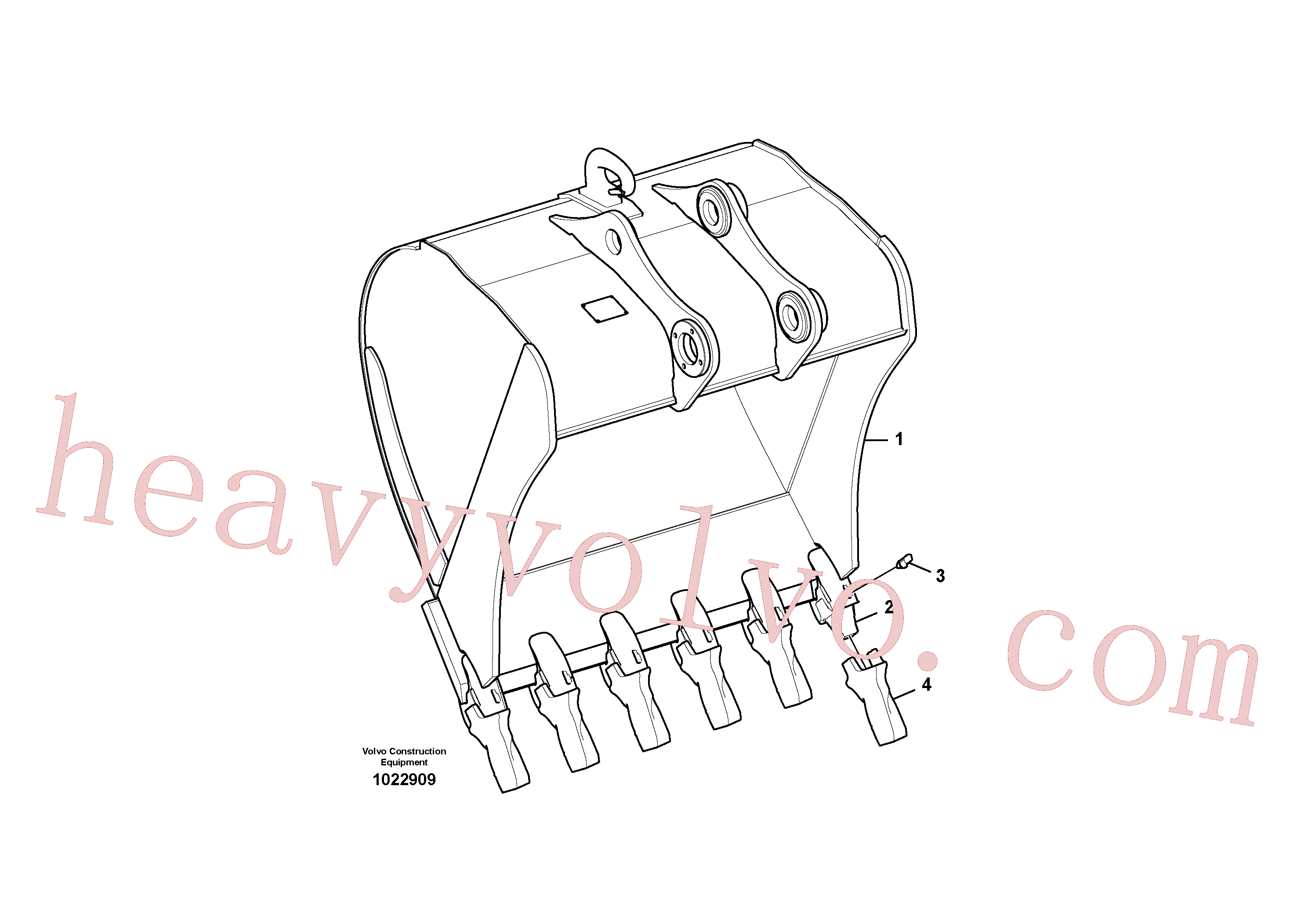 VOE14555184 for Volvo Bucket(1022909 assembly)