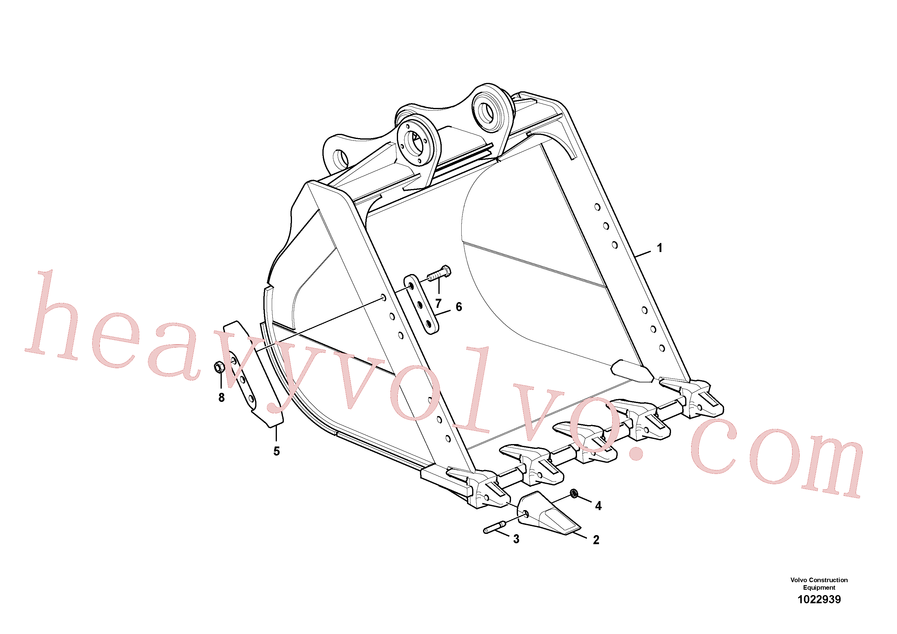 SA9011-22416 for Volvo Bucket(1022939 assembly)