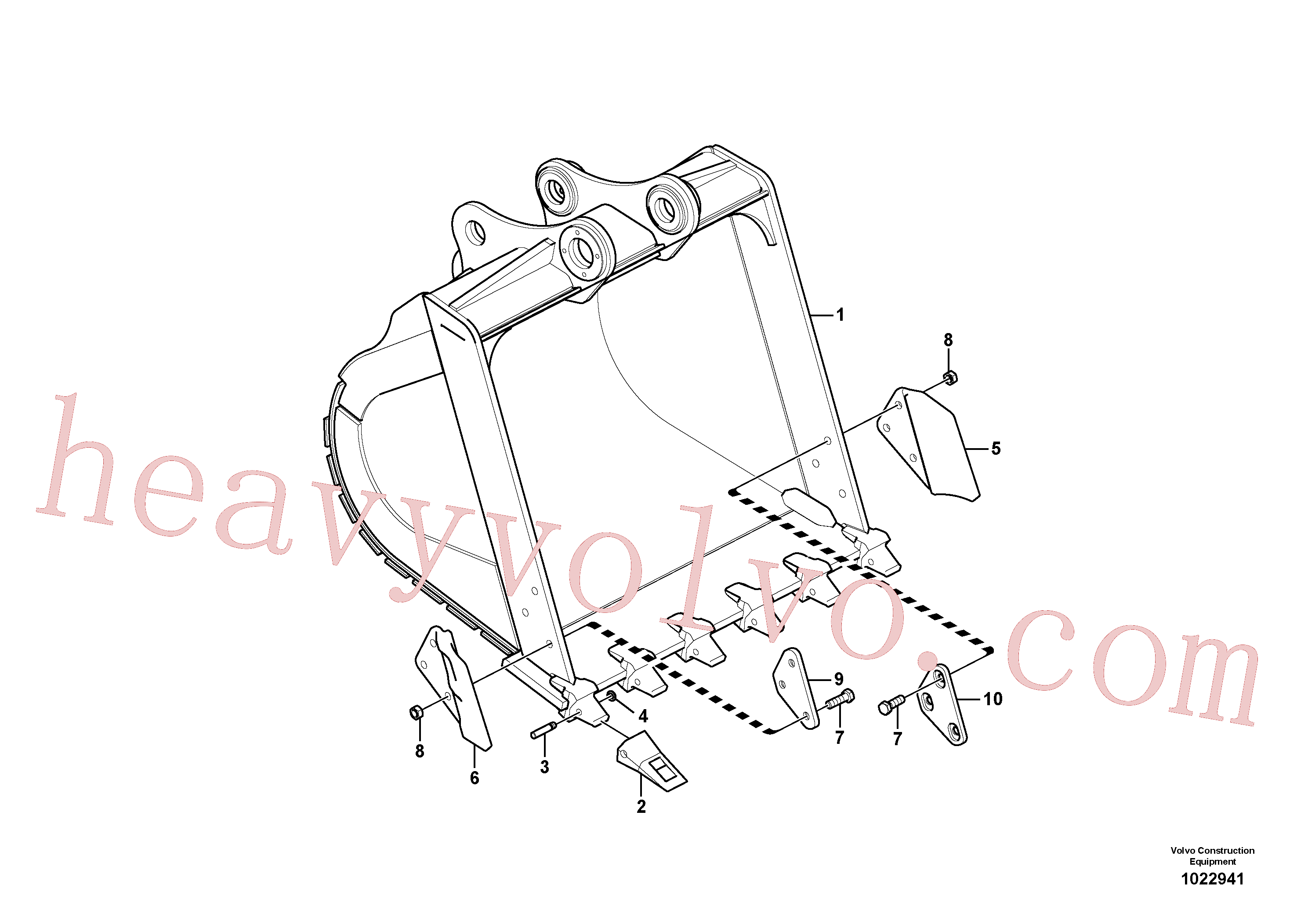 VOE14576711 for Volvo Bucket(1022941 assembly)