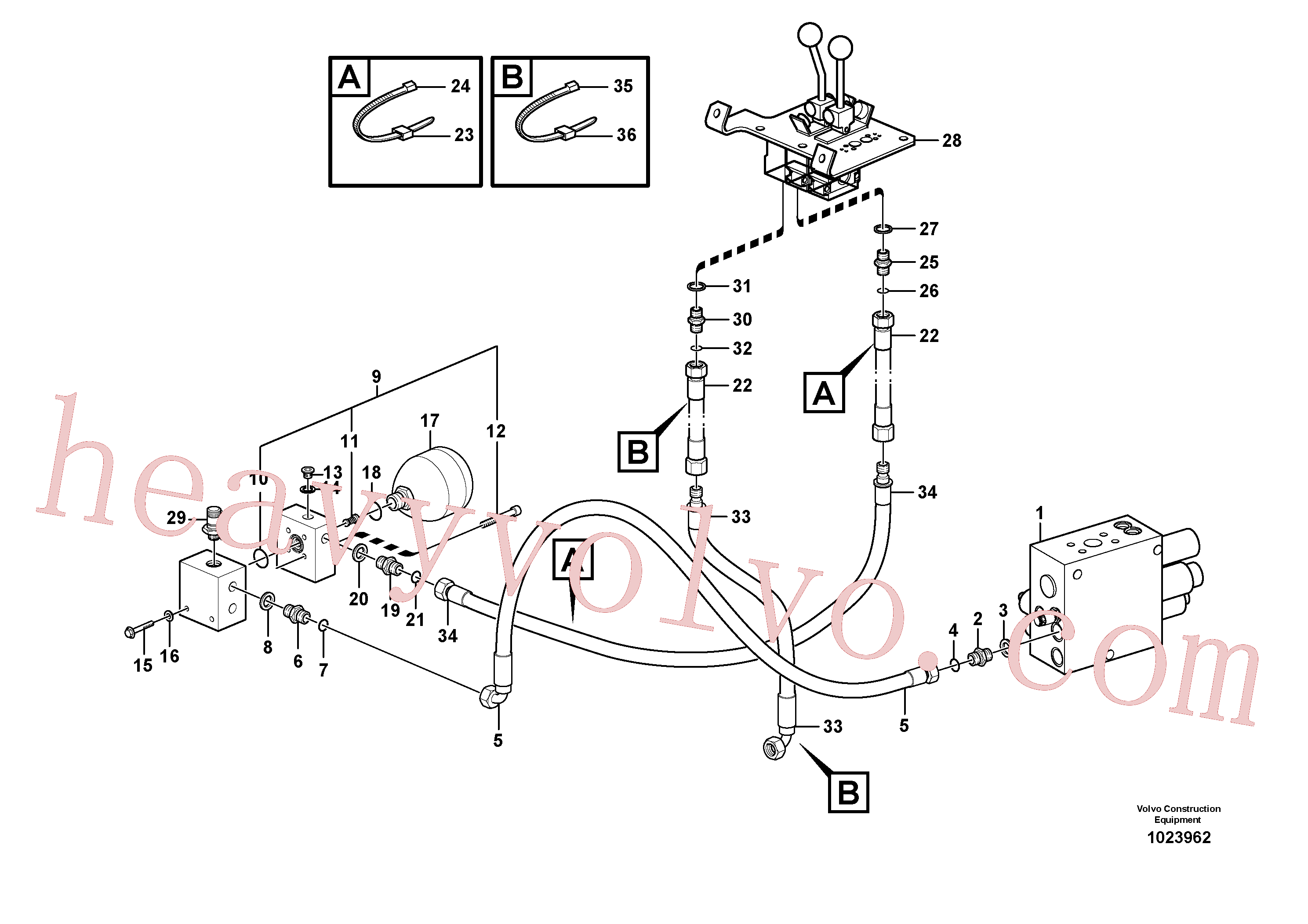 VOE4881458 for Volvo Servo - hydraulic(1023962 assembly)