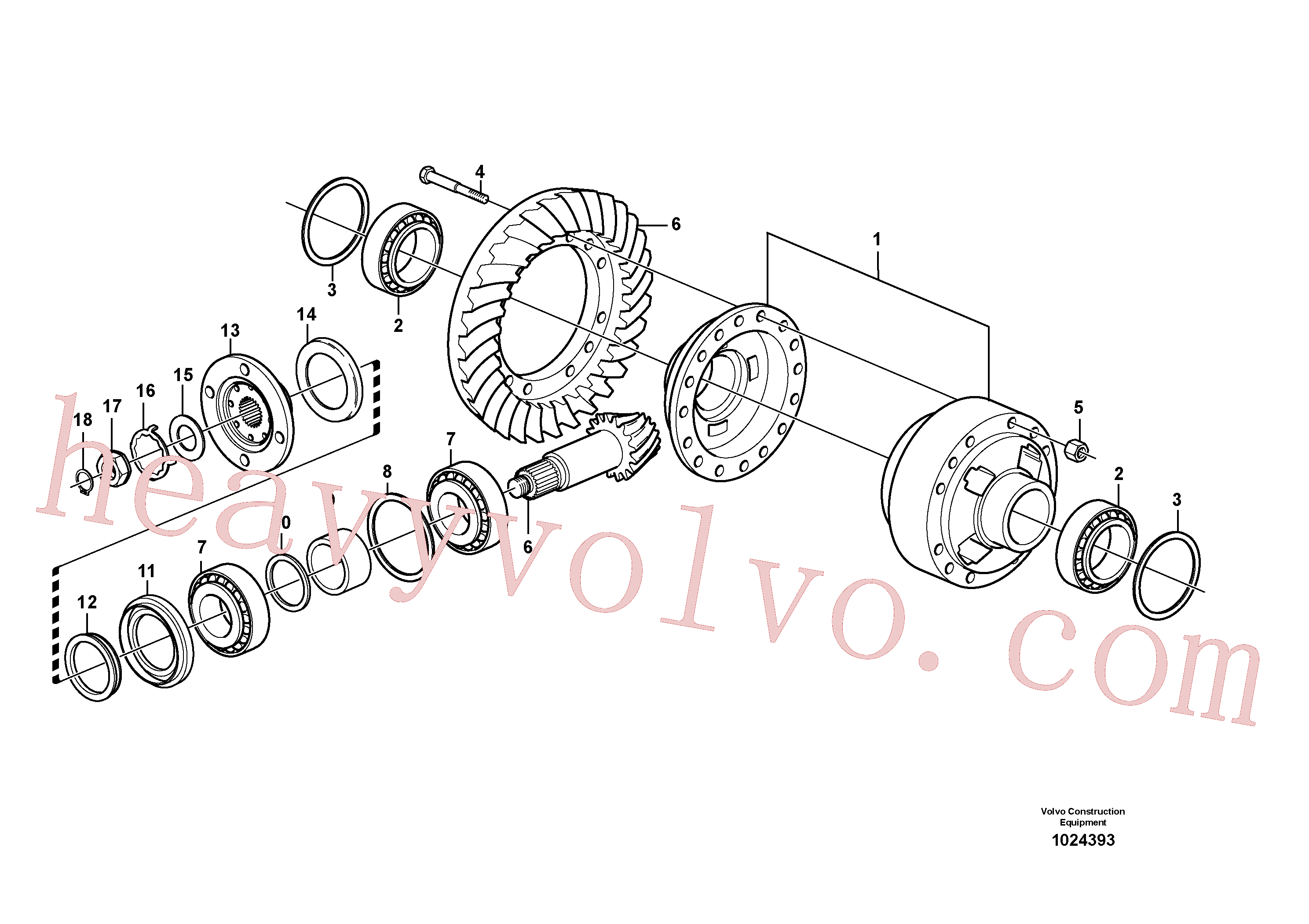 VOE11168057 for Volvo Final drive, rear(1024393 assembly)