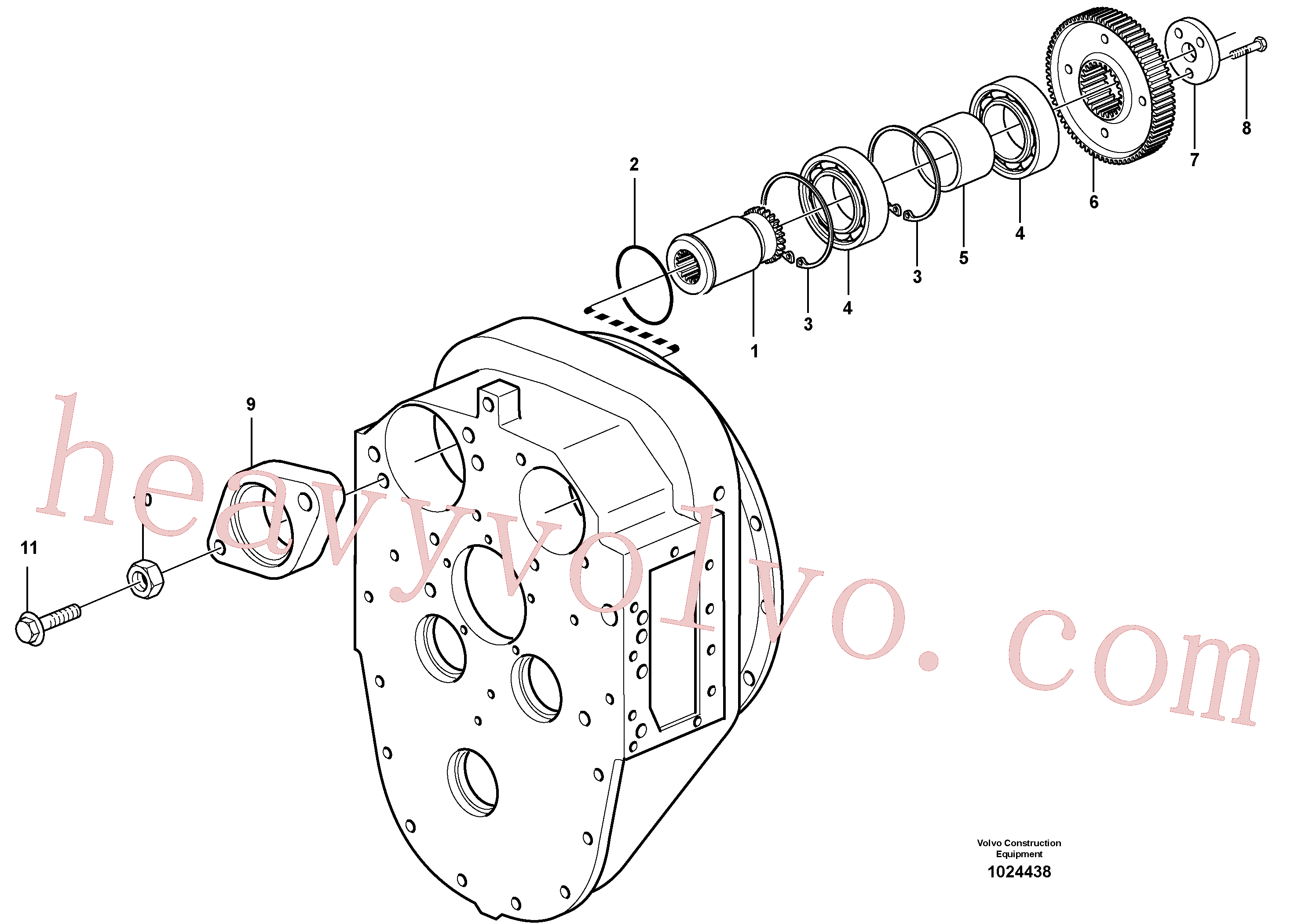 SA9011-21621 for Volvo Pump drive(1024438 assembly)