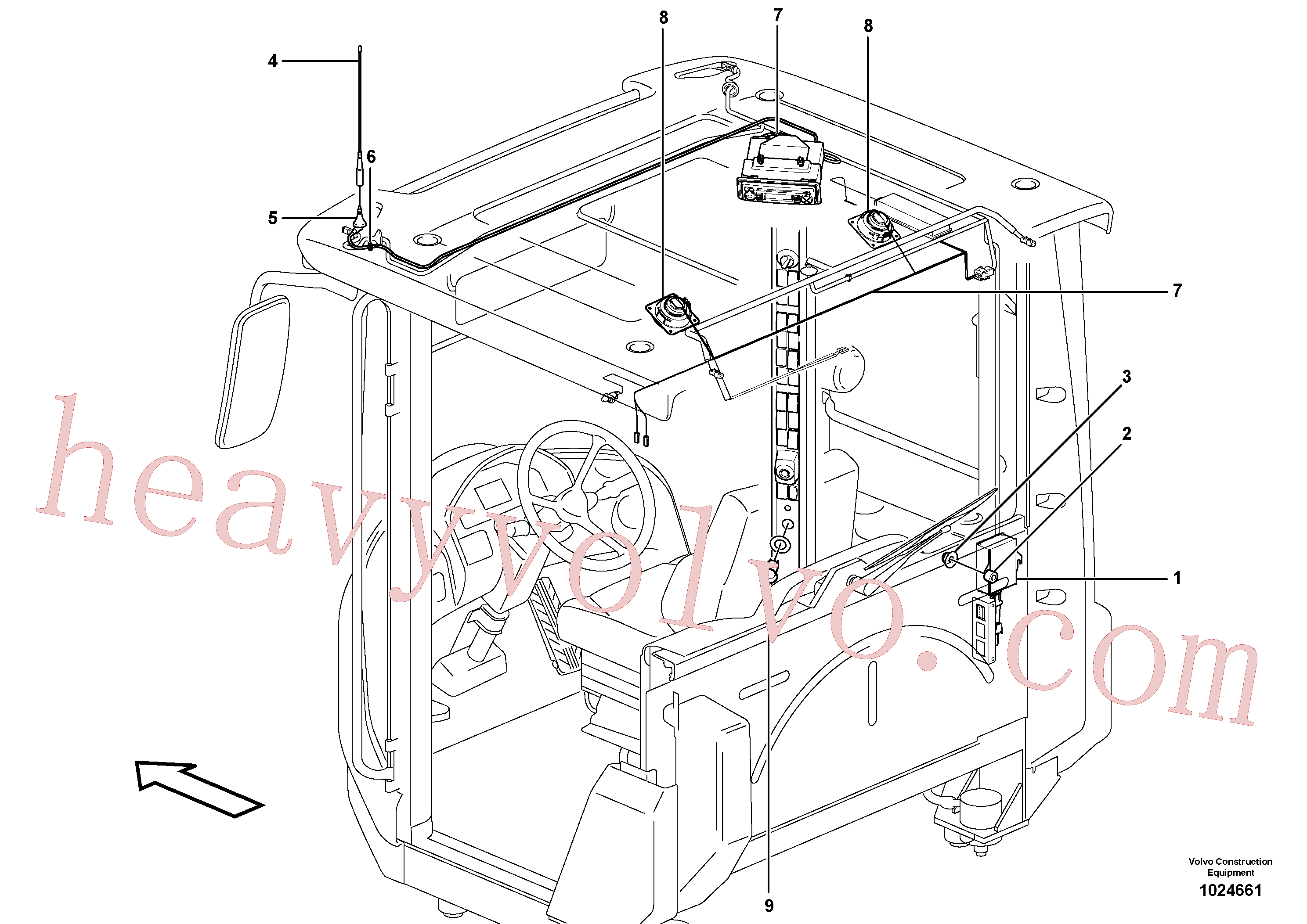 VOE13949278 for Volvo Voltage converter and cable harness for radio.(1024661 assembly)