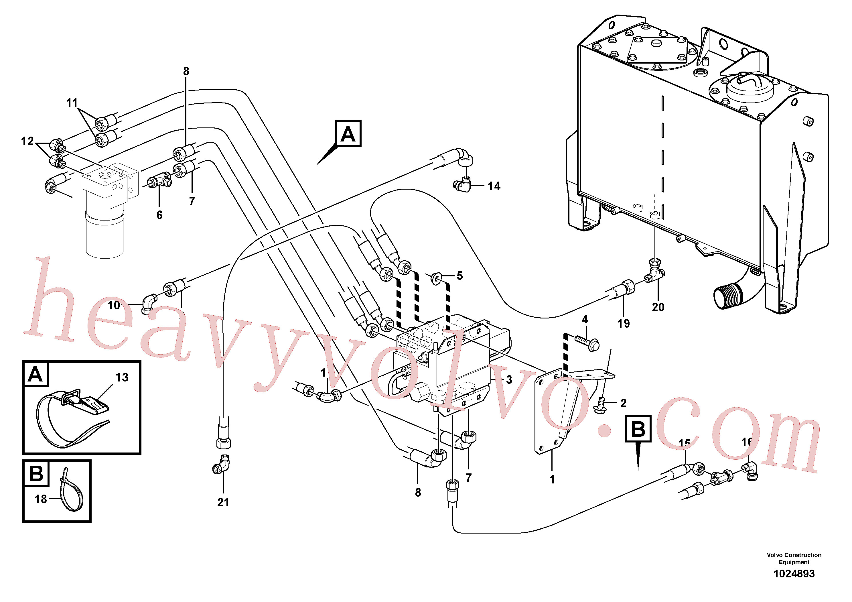 VOE938661 for Volvo CDC - steering(1024893 assembly)