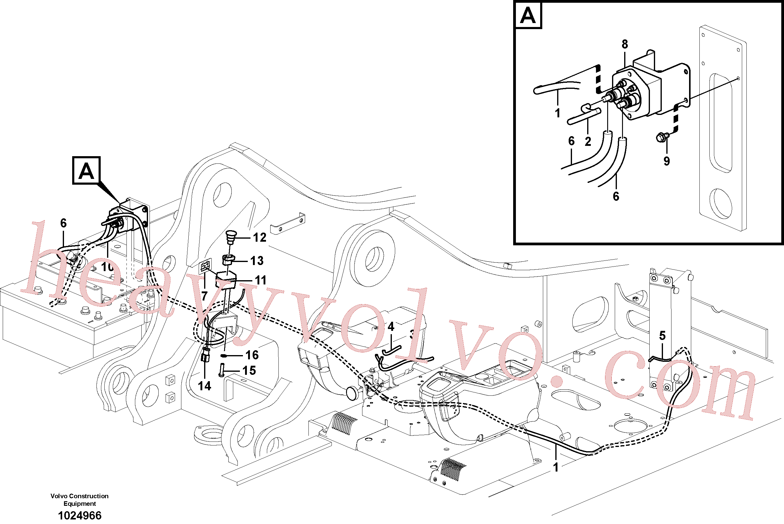 SA9021-10403 for Volvo Switch, emergency(1024966 assembly)