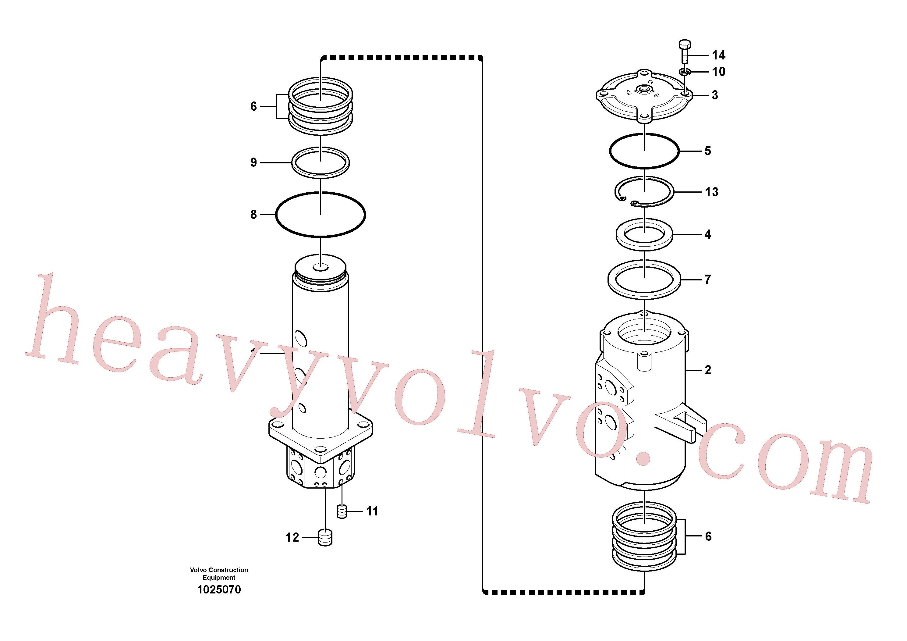 VOE990522 for Volvo Turning joint(1025070 assembly)