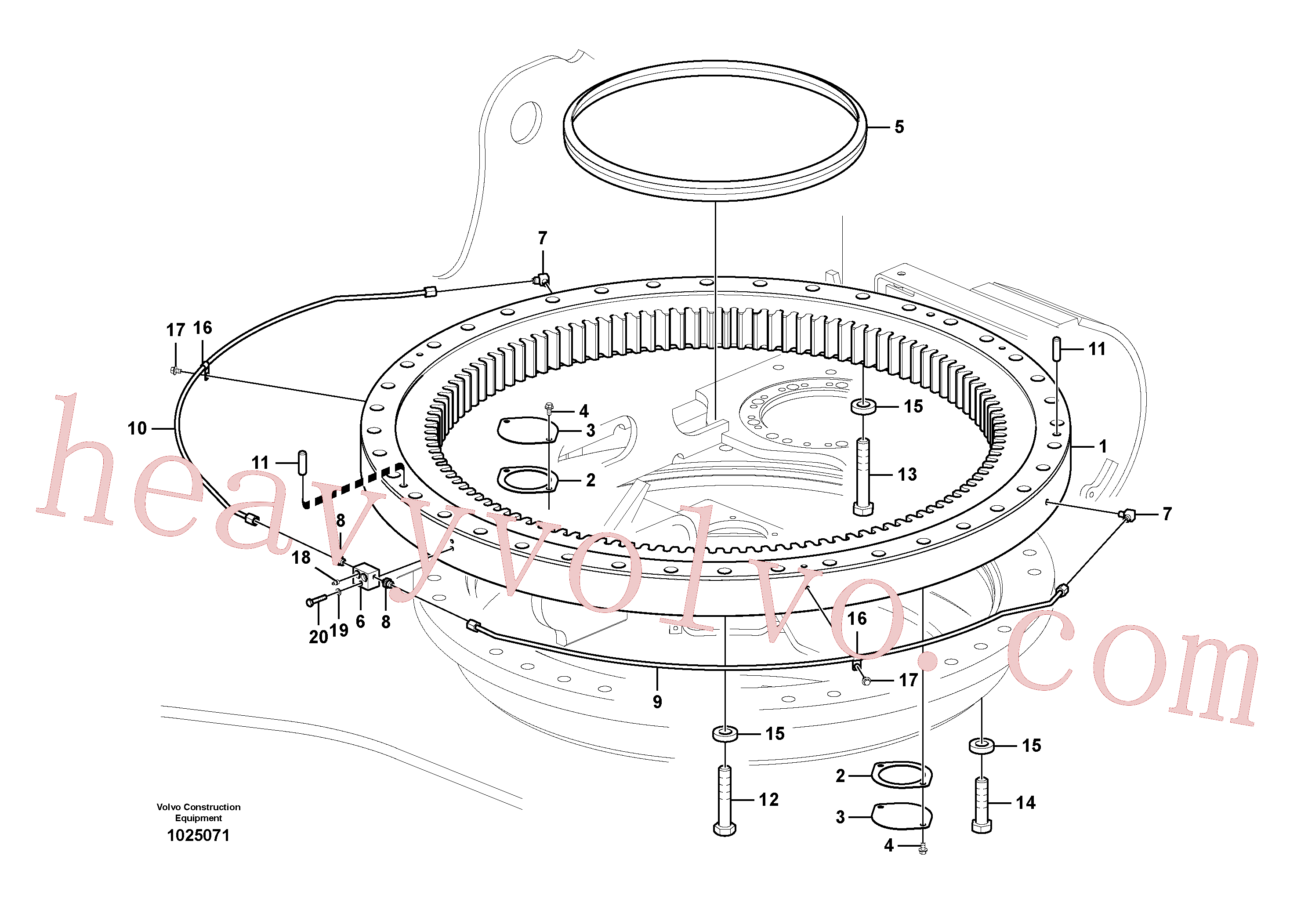 VOE14629476 for Volvo Swing system(1025071 assembly)