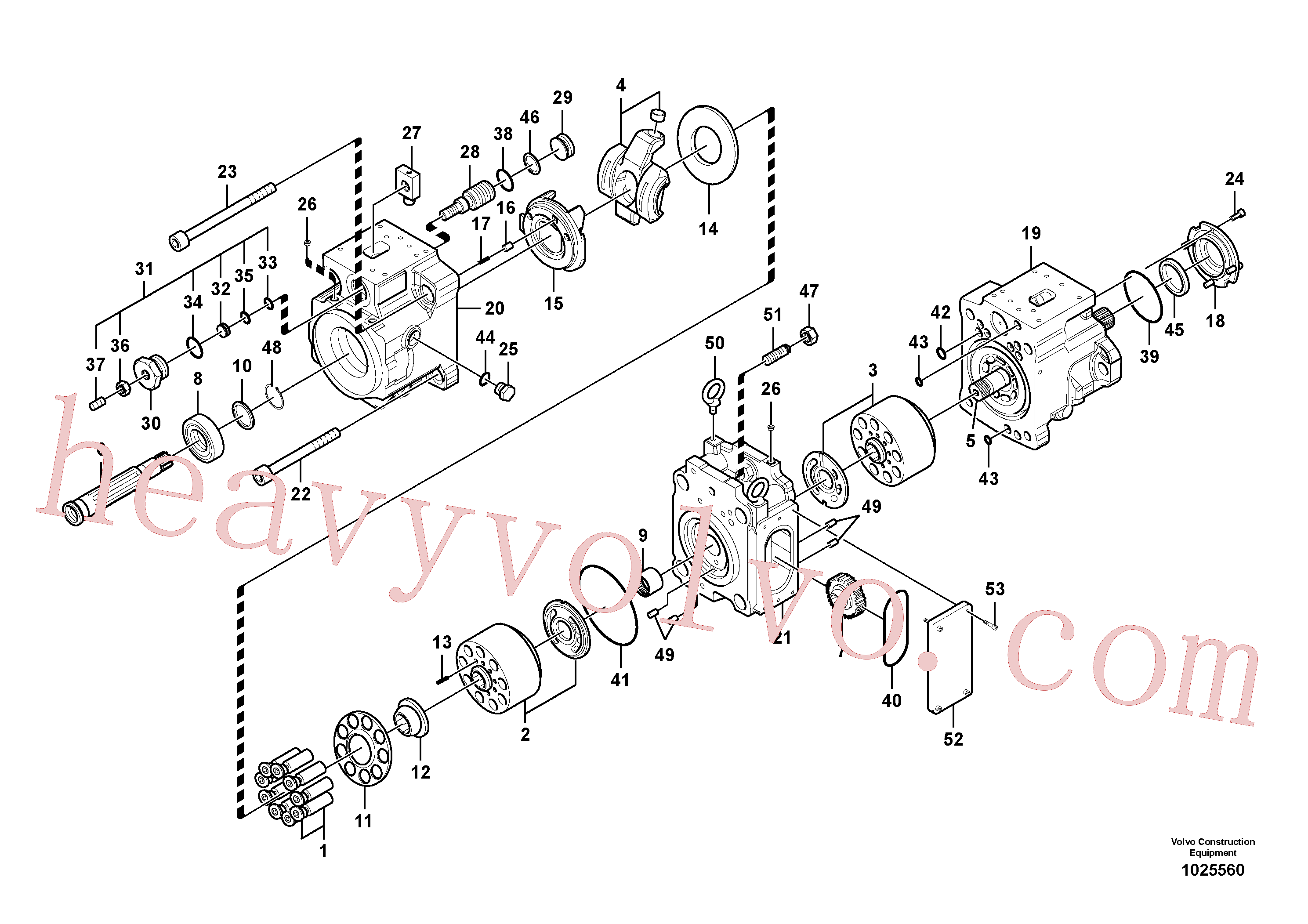 VOE14615937 for Volvo Hydraulic pump(1025560 assembly)