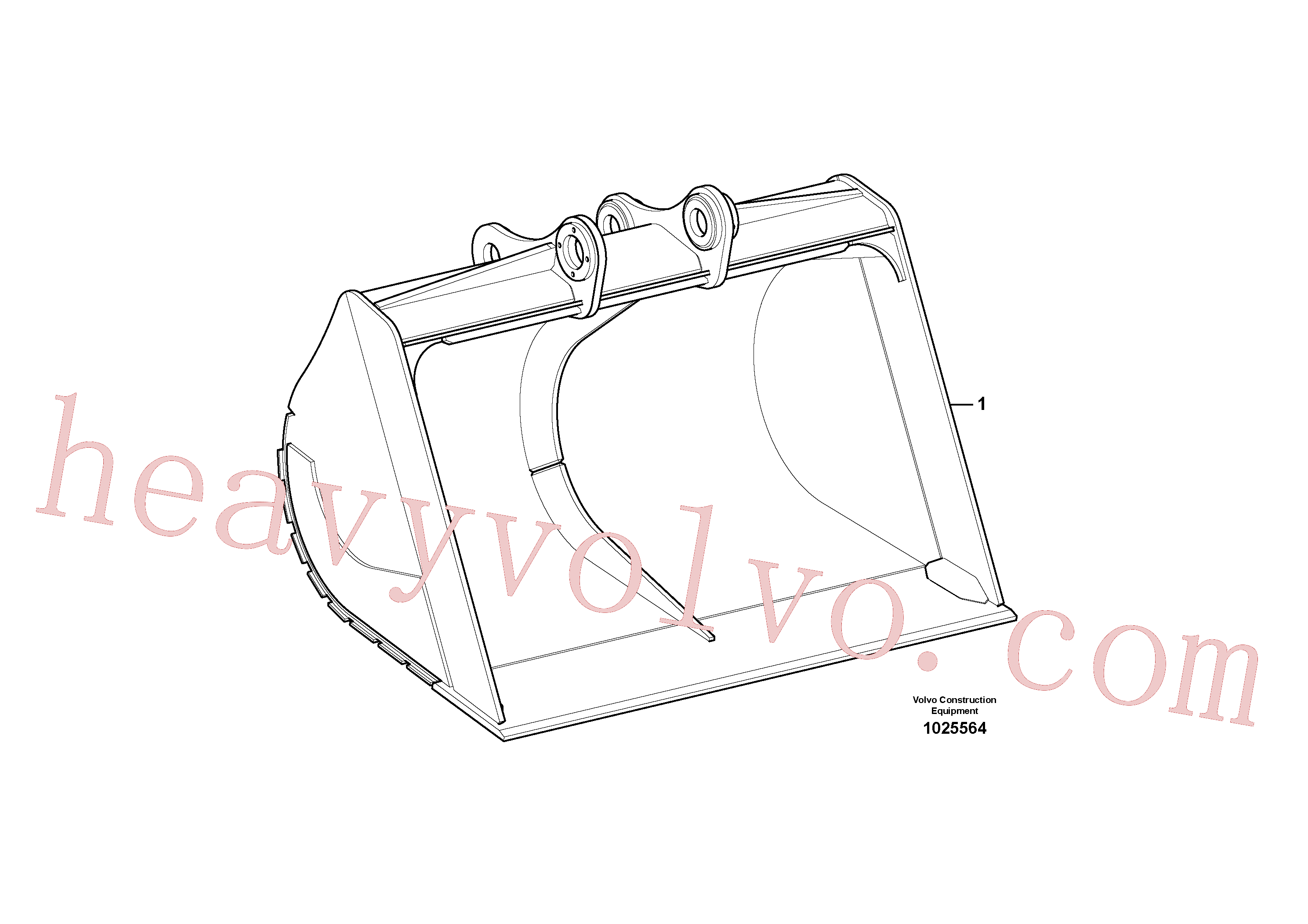 VOE14555299 for Volvo Buckets for long reach(1025564 assembly)