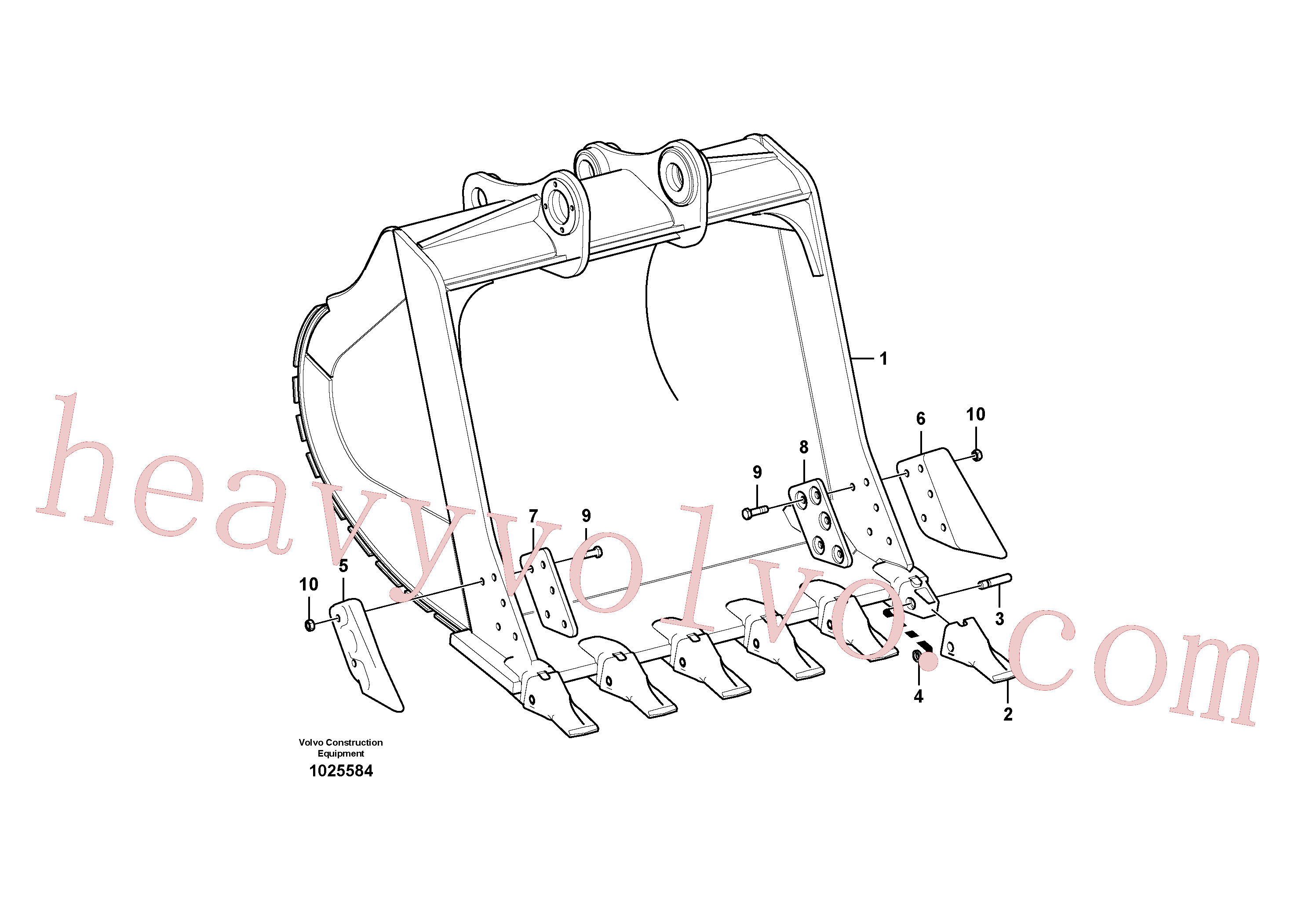 VOE14538415 for Volvo Bucket(1025584 assembly)