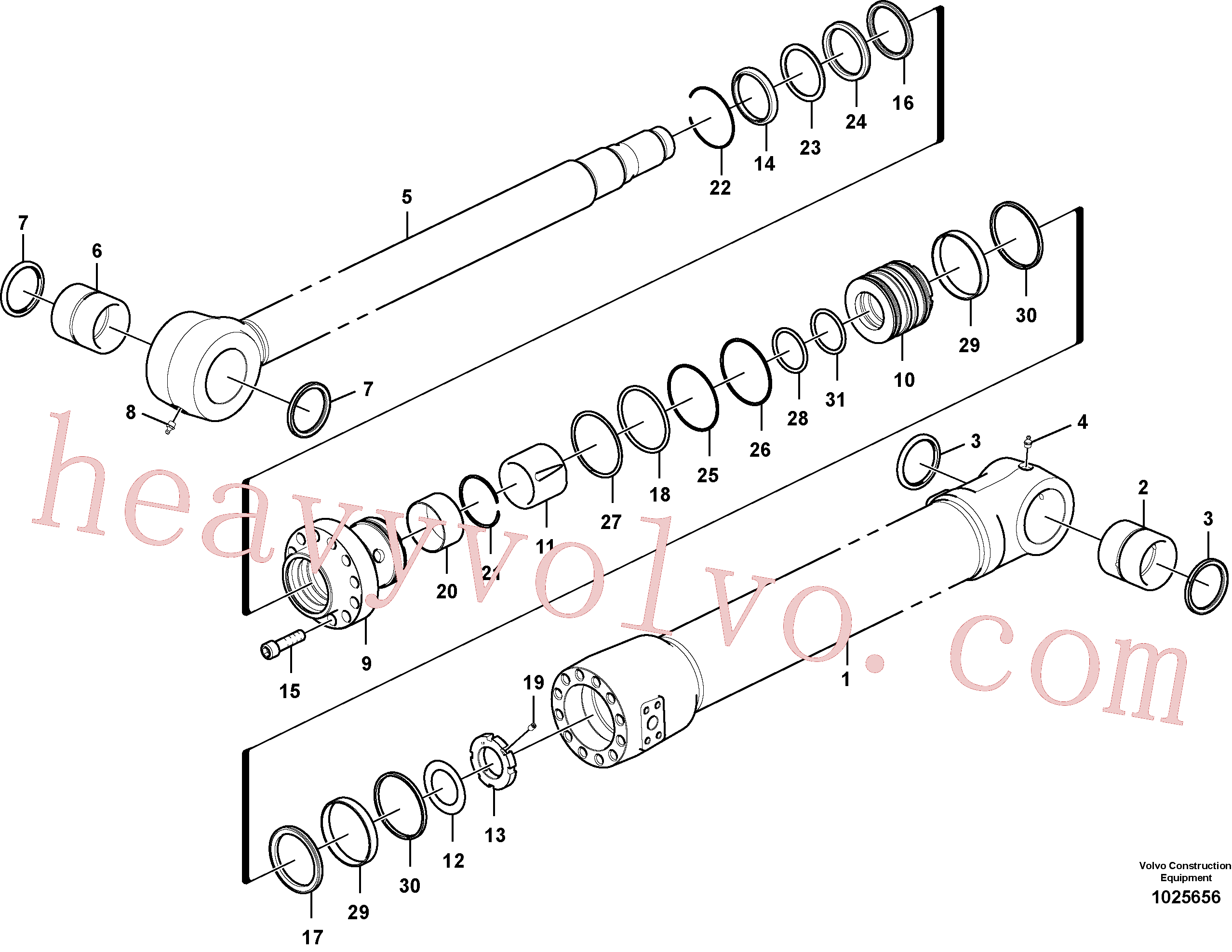 VOE14589125 for Volvo Bucket cylinder(1025656 assembly)