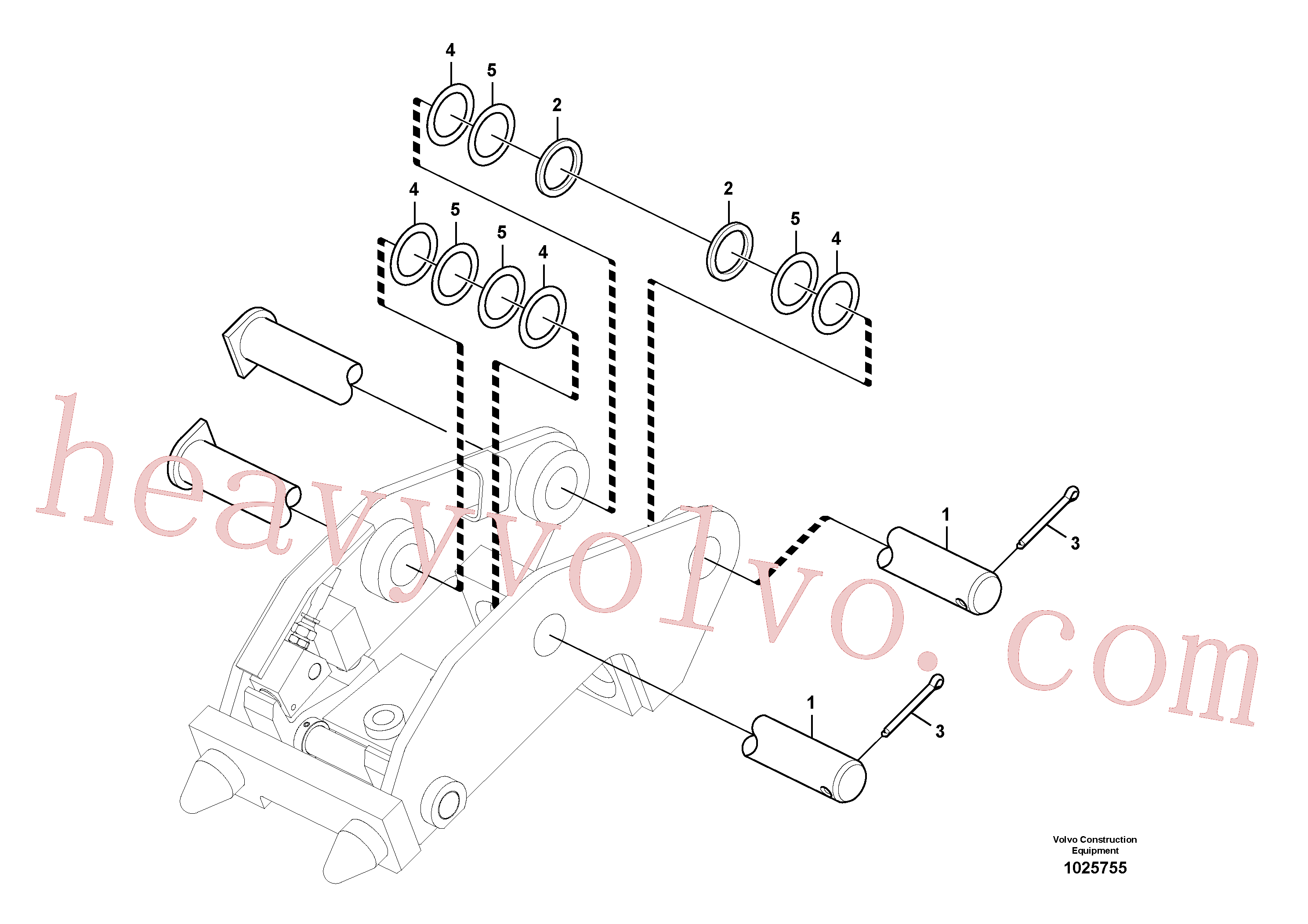 SA1171-30590 for Volvo Linkage for quickfit(1025755 assembly)