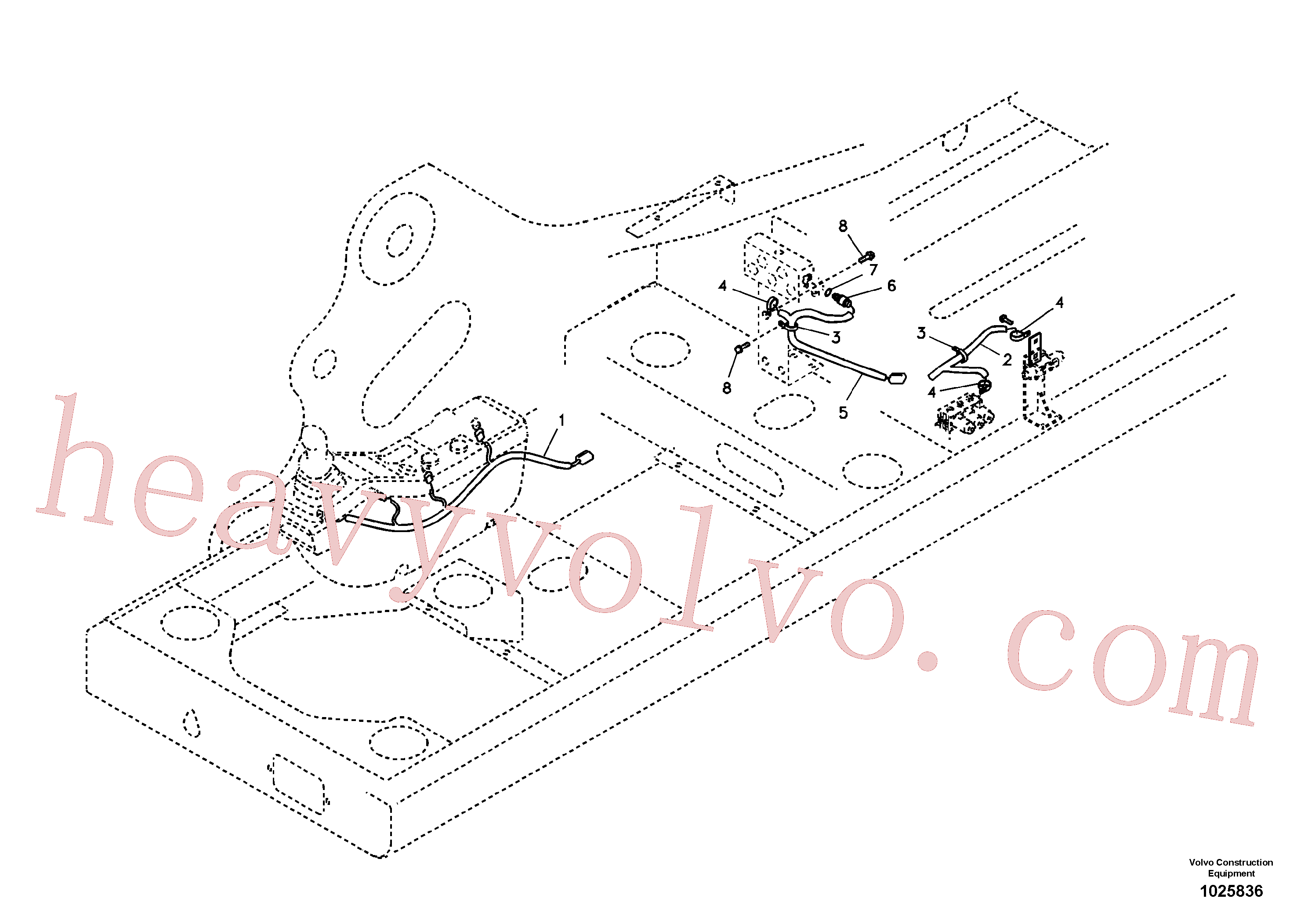 VOE14529295 for Volvo Cable and wire harness for clamshell bucket(1025836 assembly)