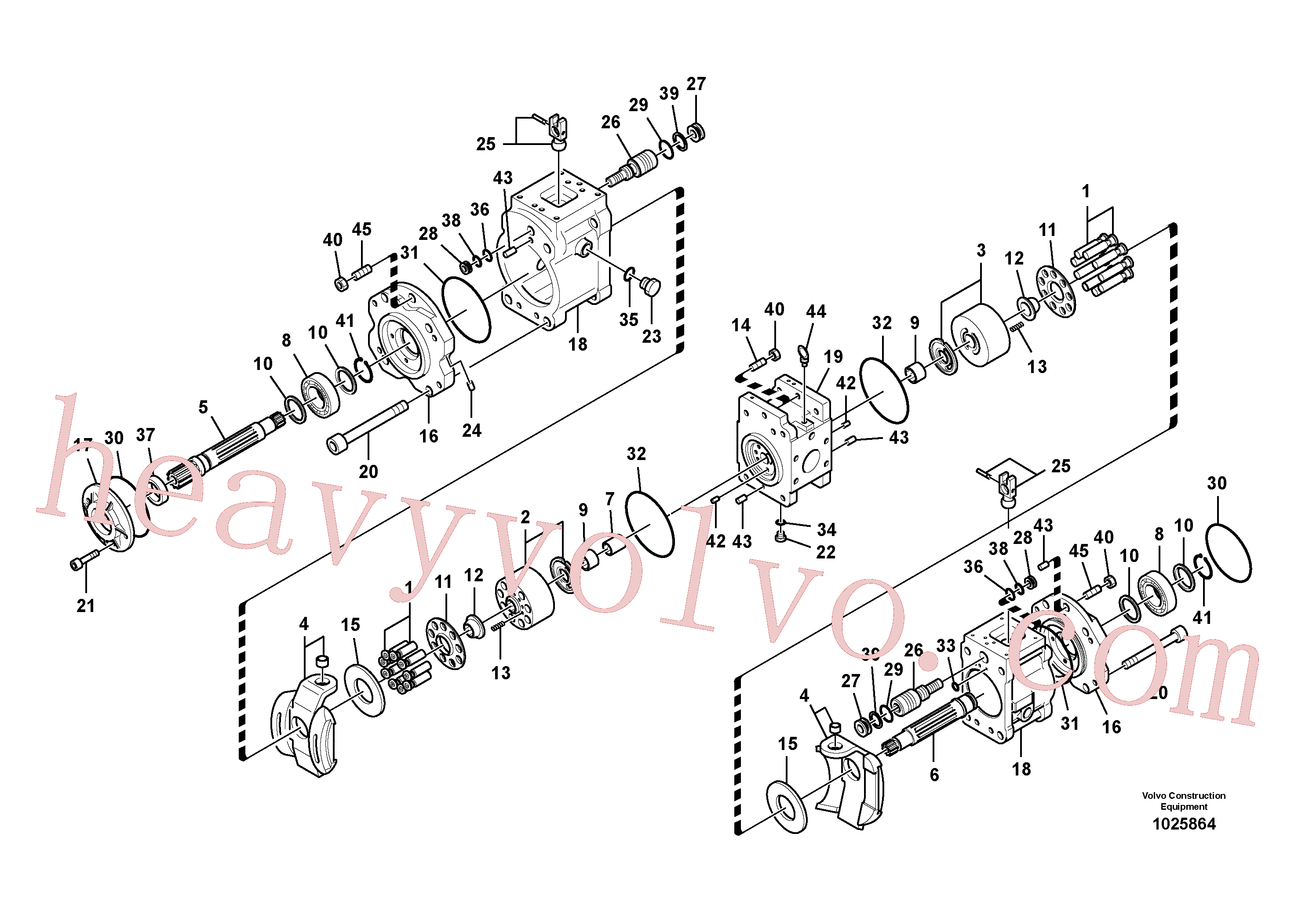 VOE14534027 for Volvo Hydraulic pump(1025864 assembly)