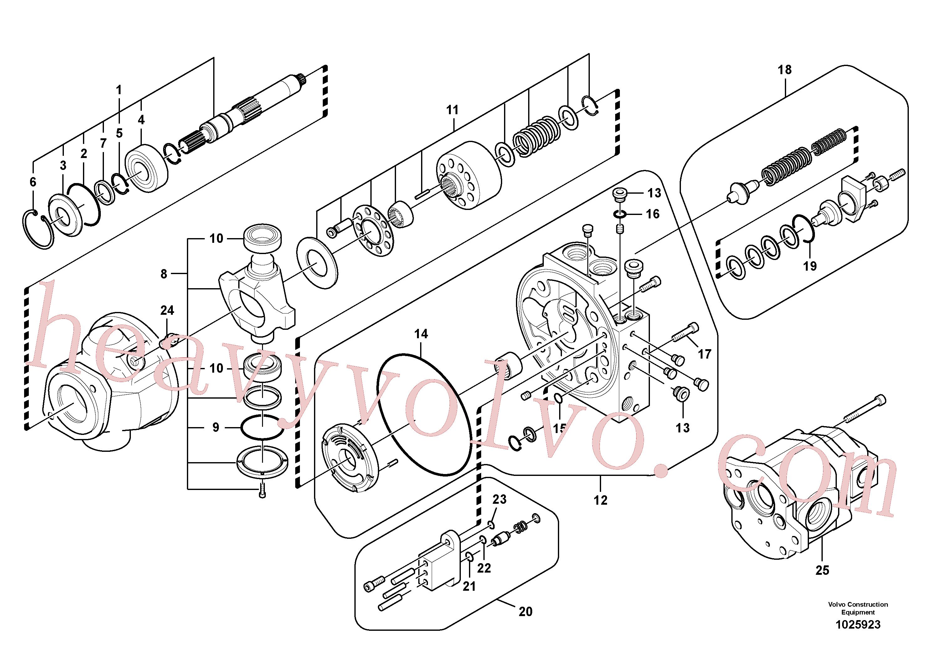 SA8230-03170 for Volvo Hydraulic pump(1025923 assembly)