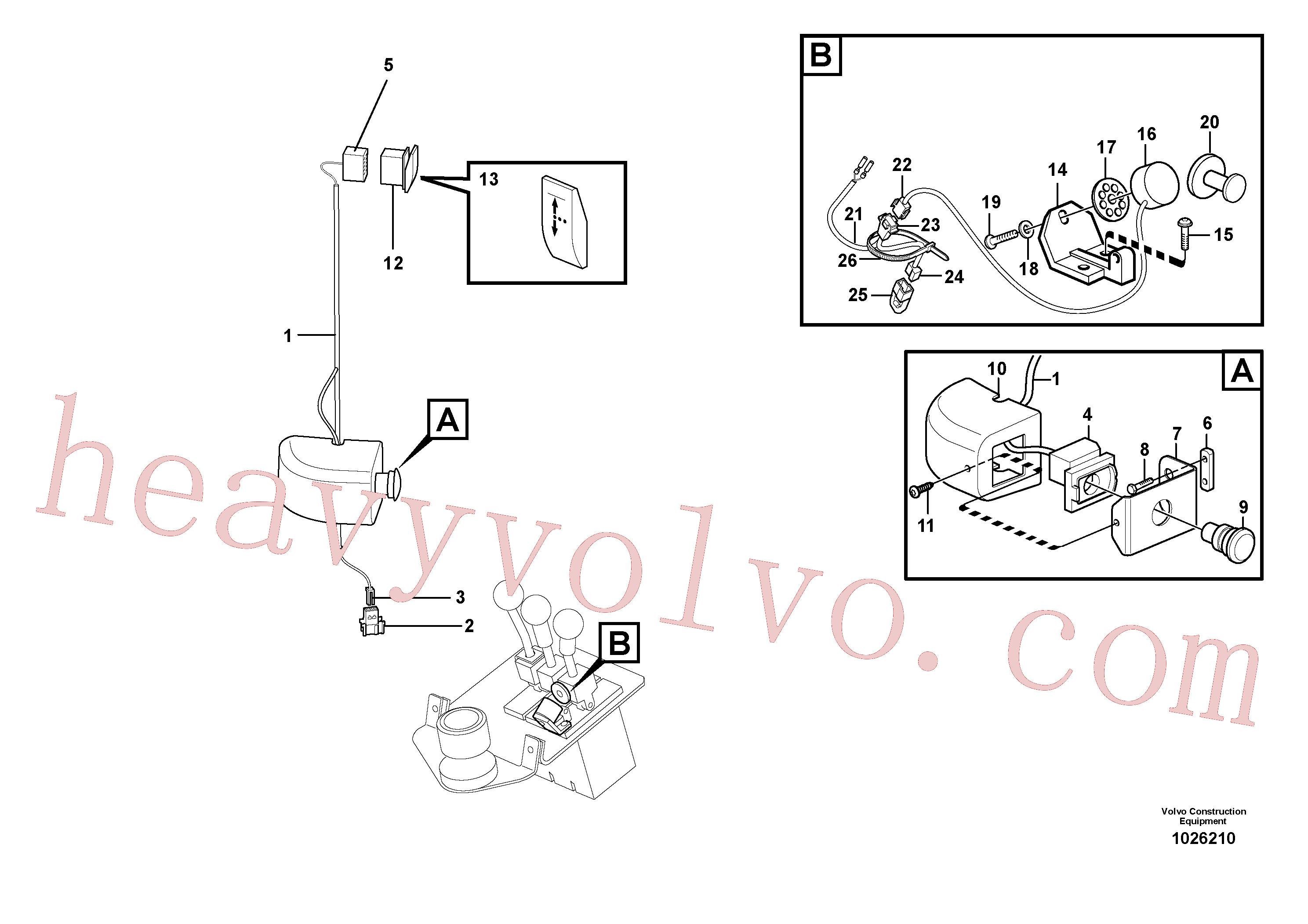 VOE4803274 for Volvo Cable harness, detent, 3rd hydraulic function(1026210 assembly)