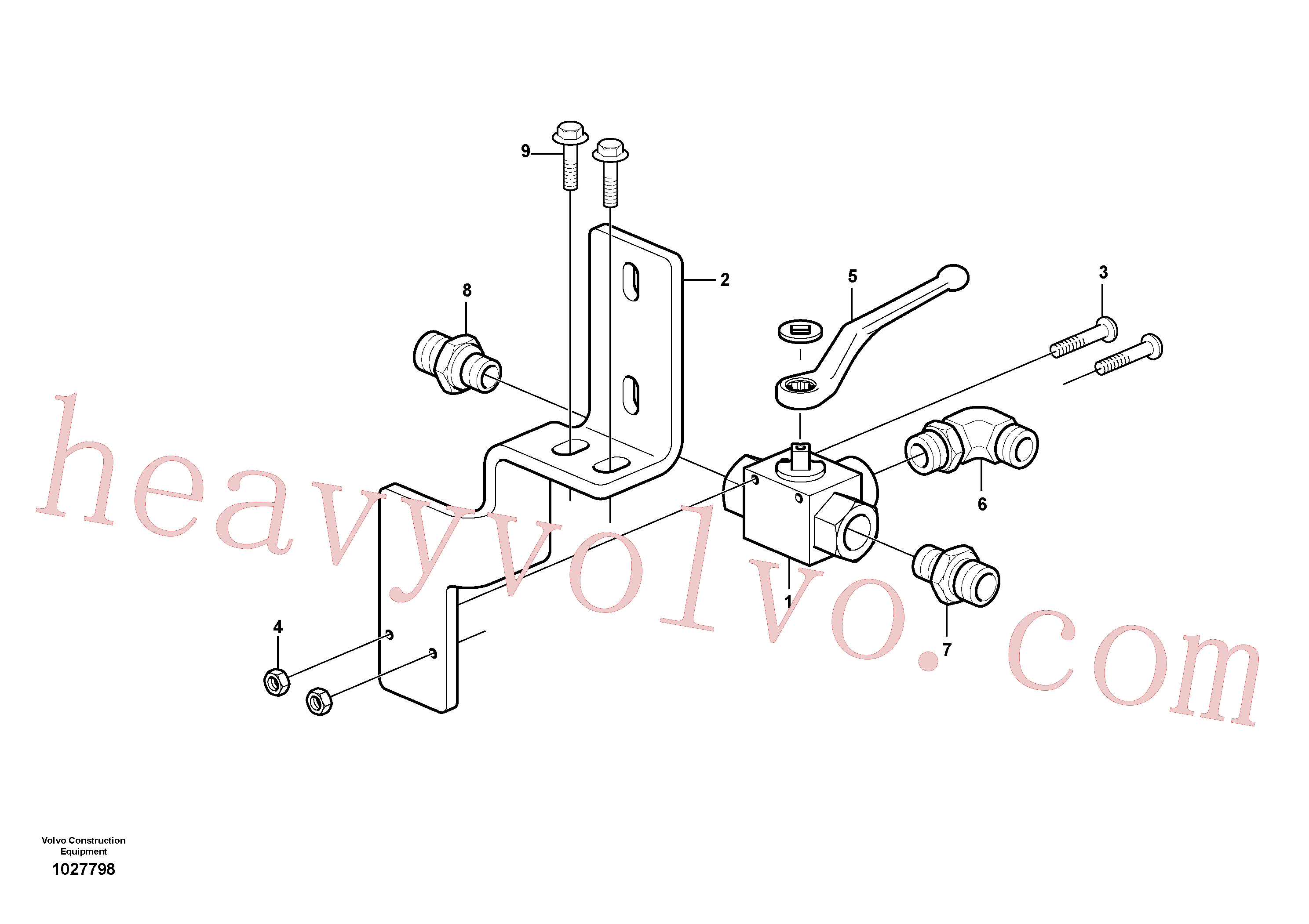 VOE11803570 for Volvo Three-way valve(1027798 assembly)