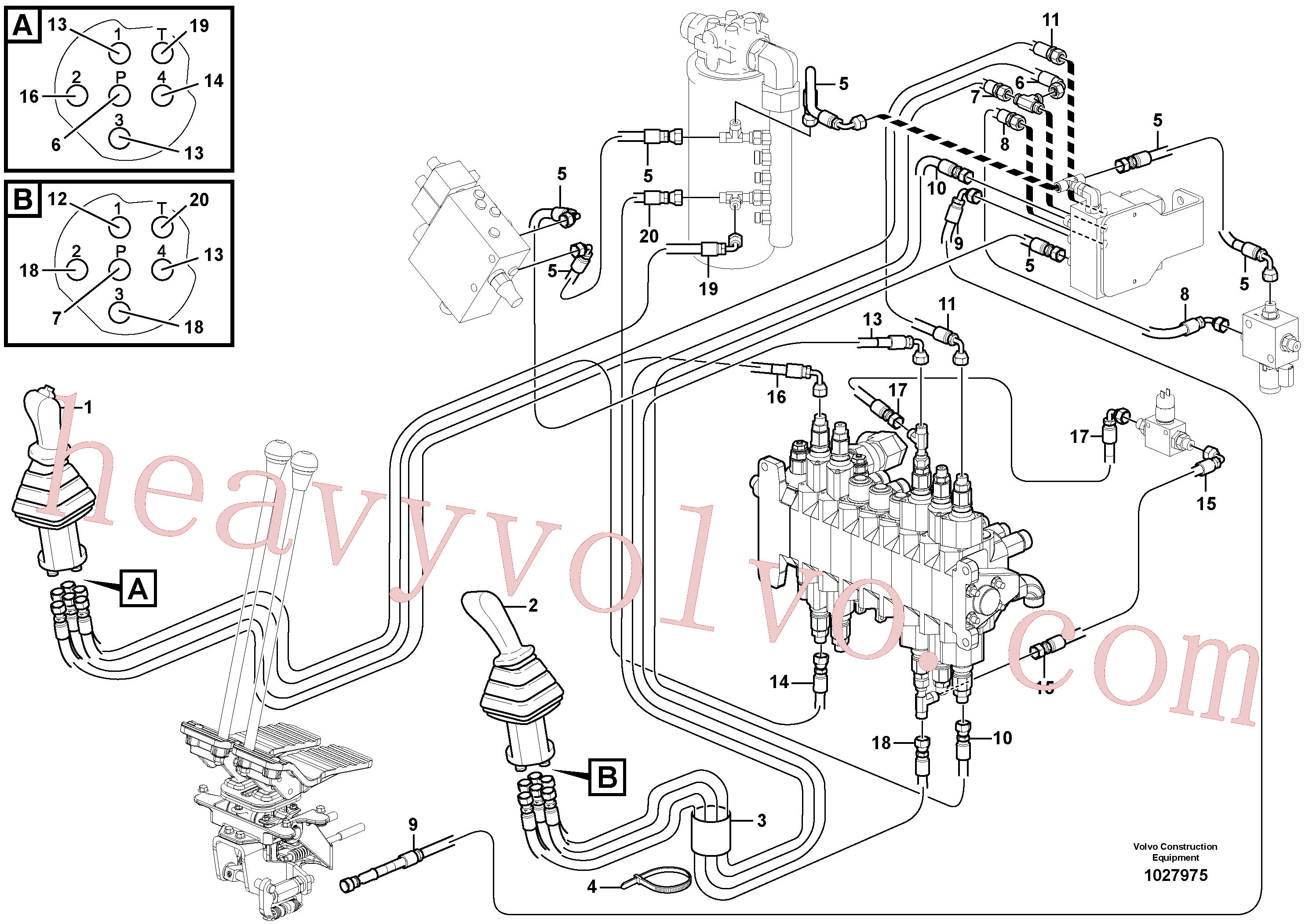 VOE936818 for Volvo Hydraulic circuit ( low pressure )(1027975 assembly)