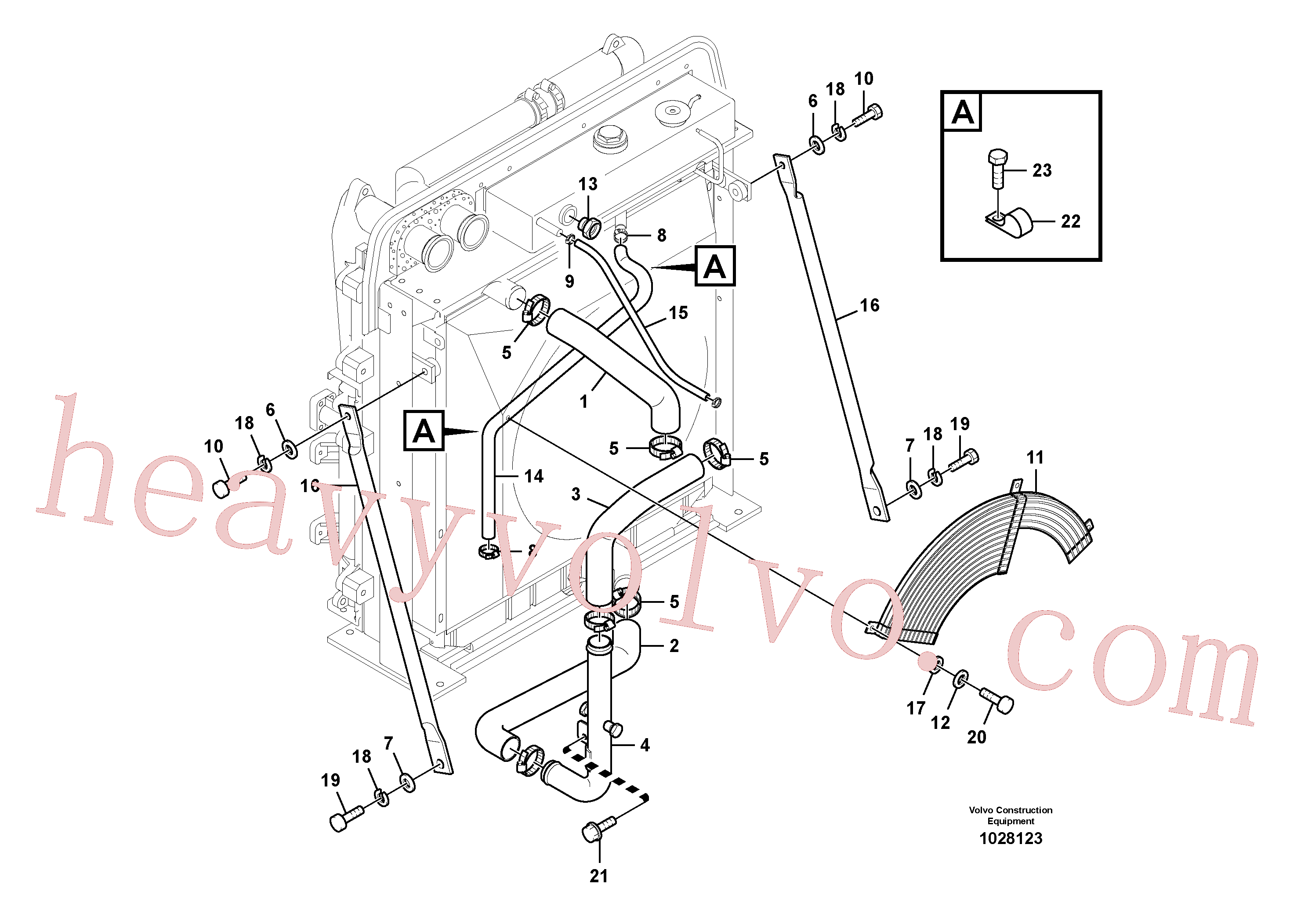 SA9312-10300 for Volvo Cooling system(1028123 assembly)