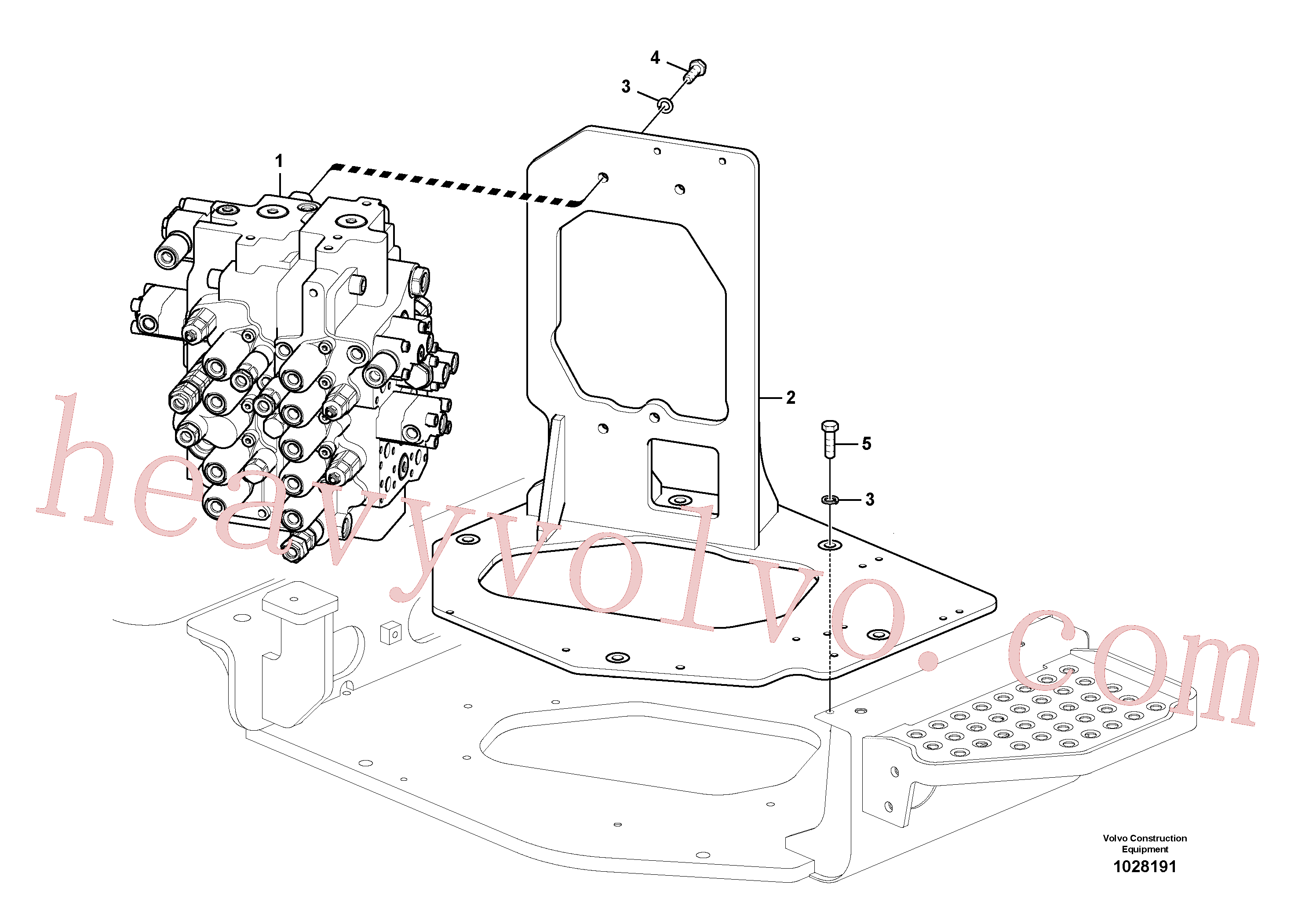 VOE14697446 for Volvo Control valve with fitting parts.(1028191 assembly)