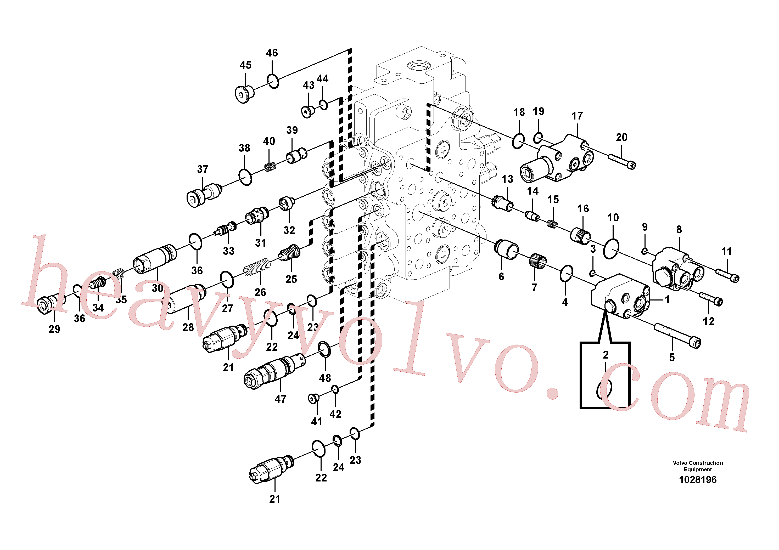 VOE14552466 for Volvo Main control valve(1028196 assembly)