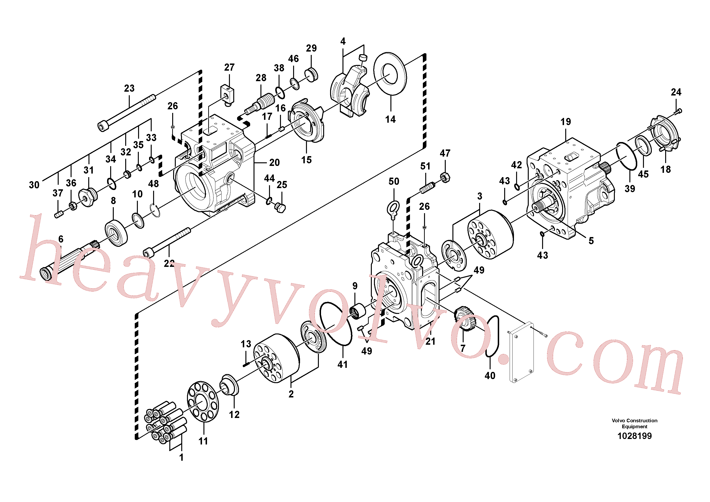 VOE14567621 for Volvo Hydraulic pump(1028199 assembly)