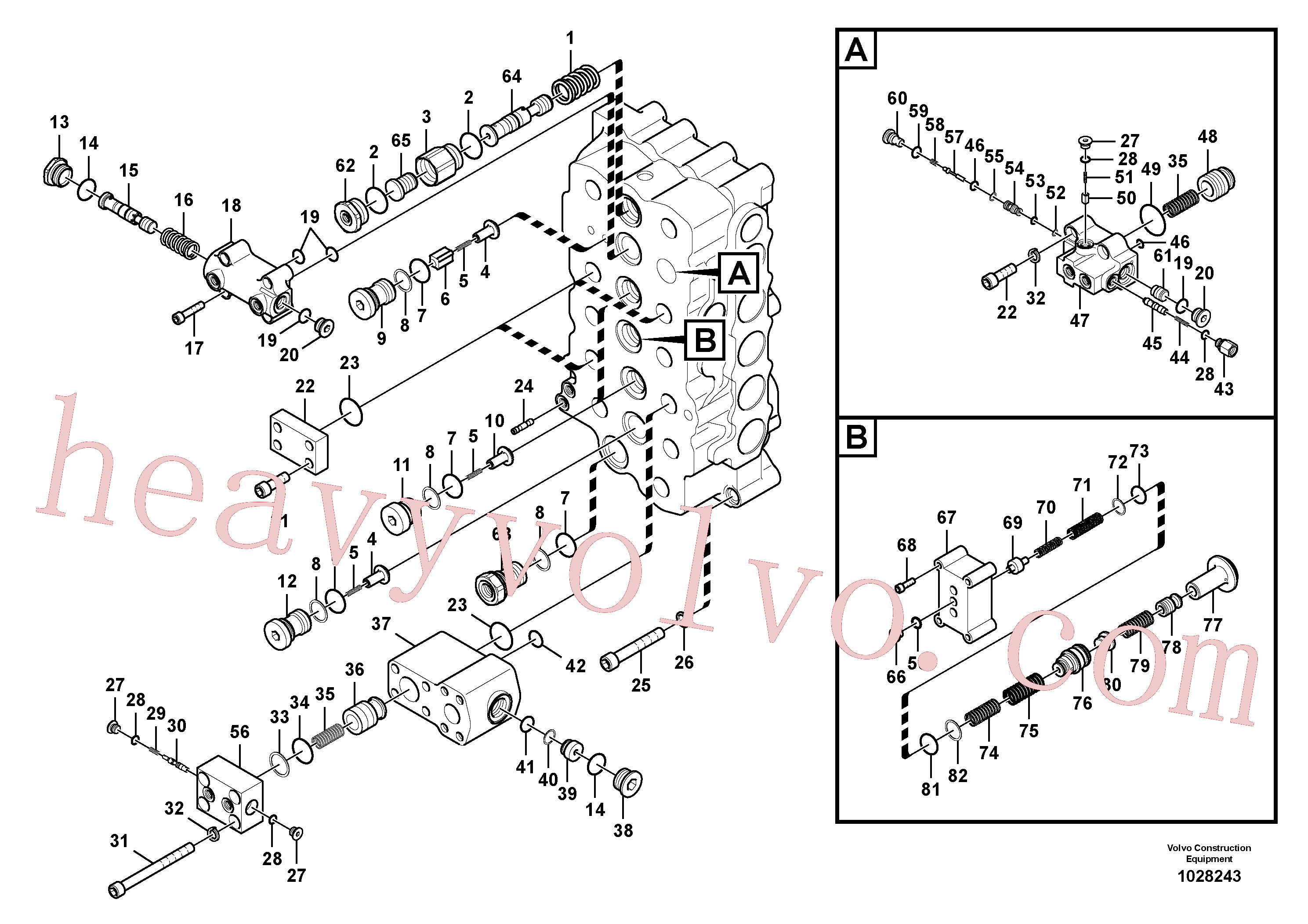 VOE14571742 for Volvo Main control valve(1028243 assembly)