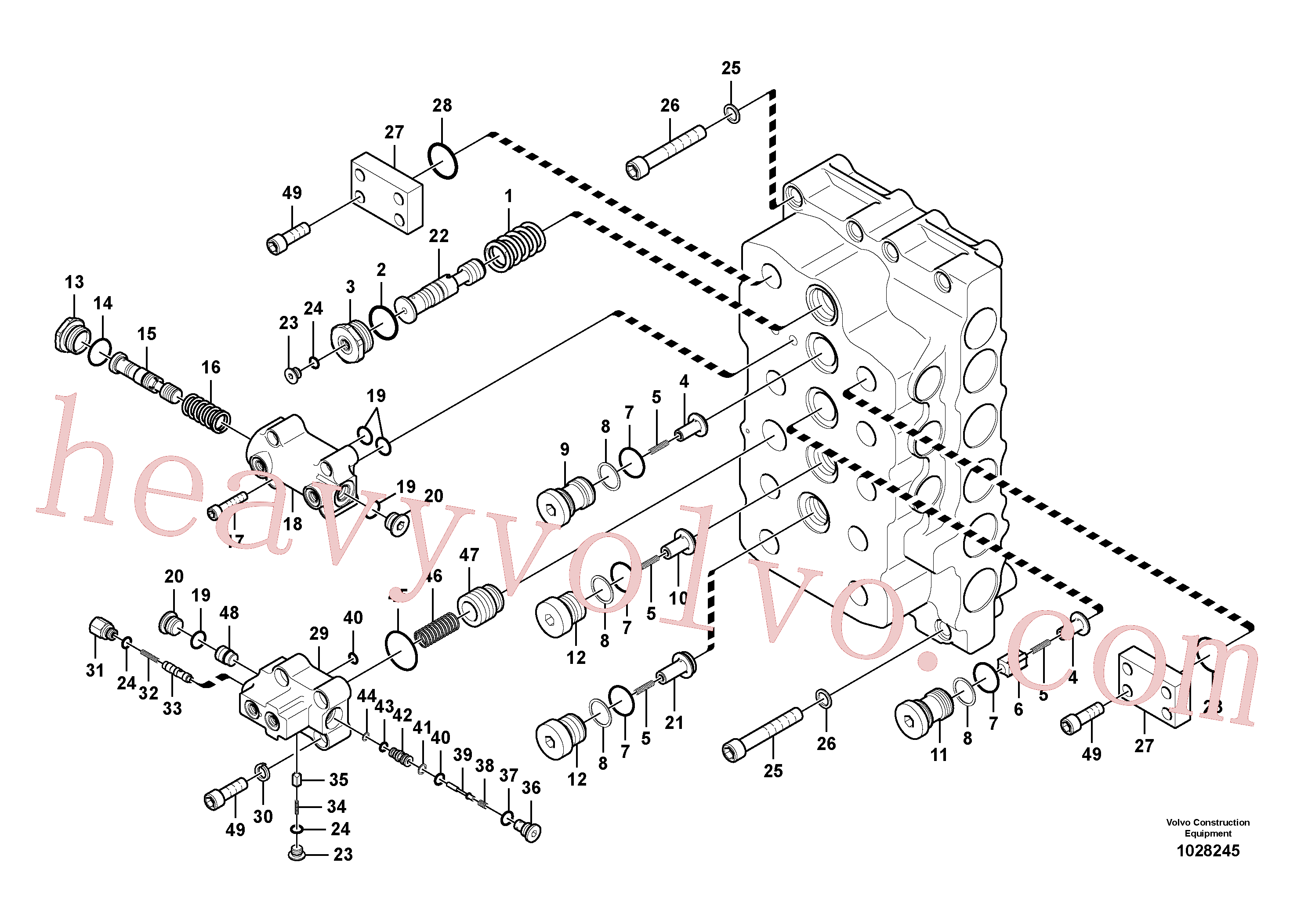 SA8230-00750 for Volvo Main control valve(1028245 assembly)