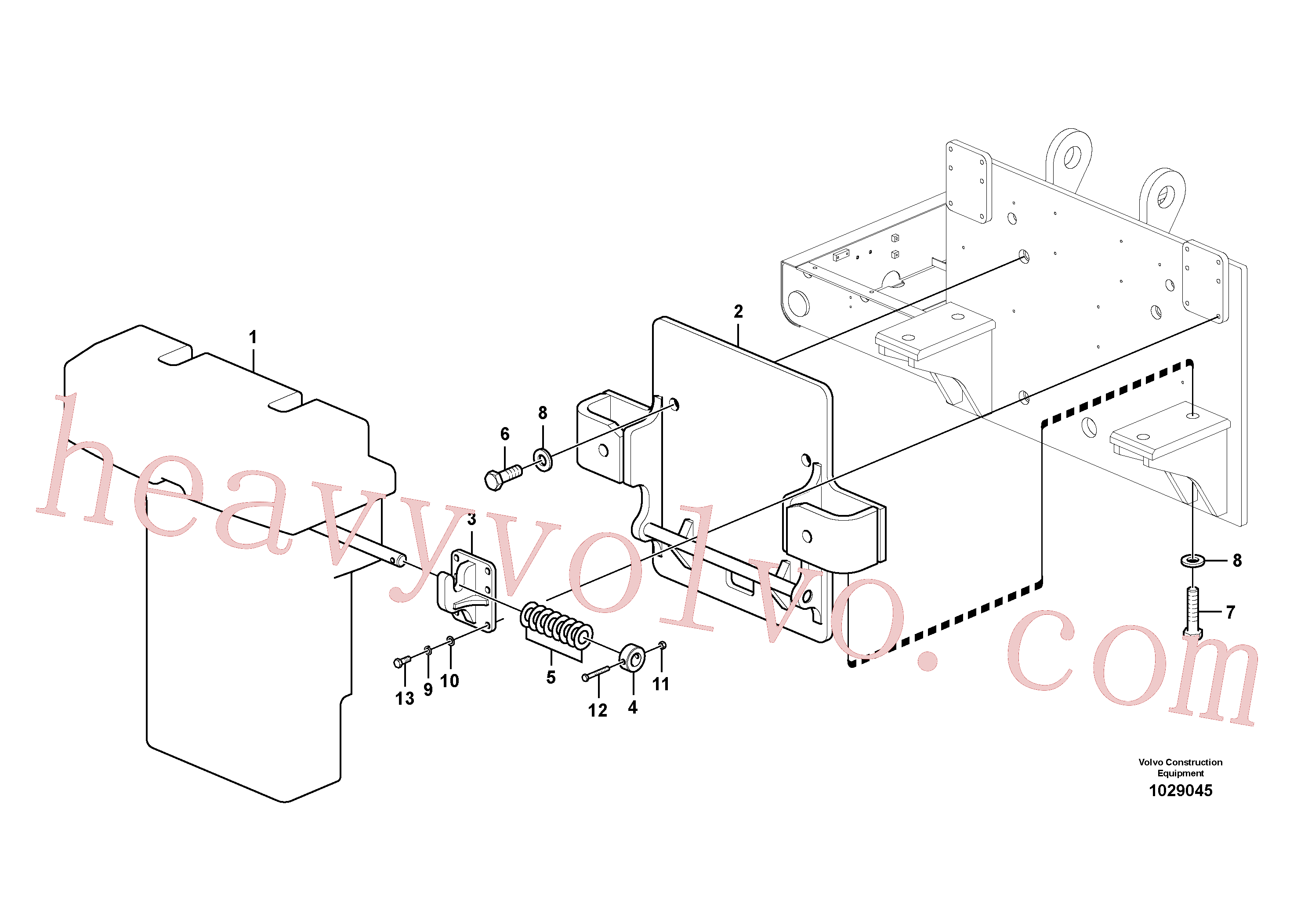 VOE993033 for Volvo Removal Counterweight, Assembly(1029045 assembly)