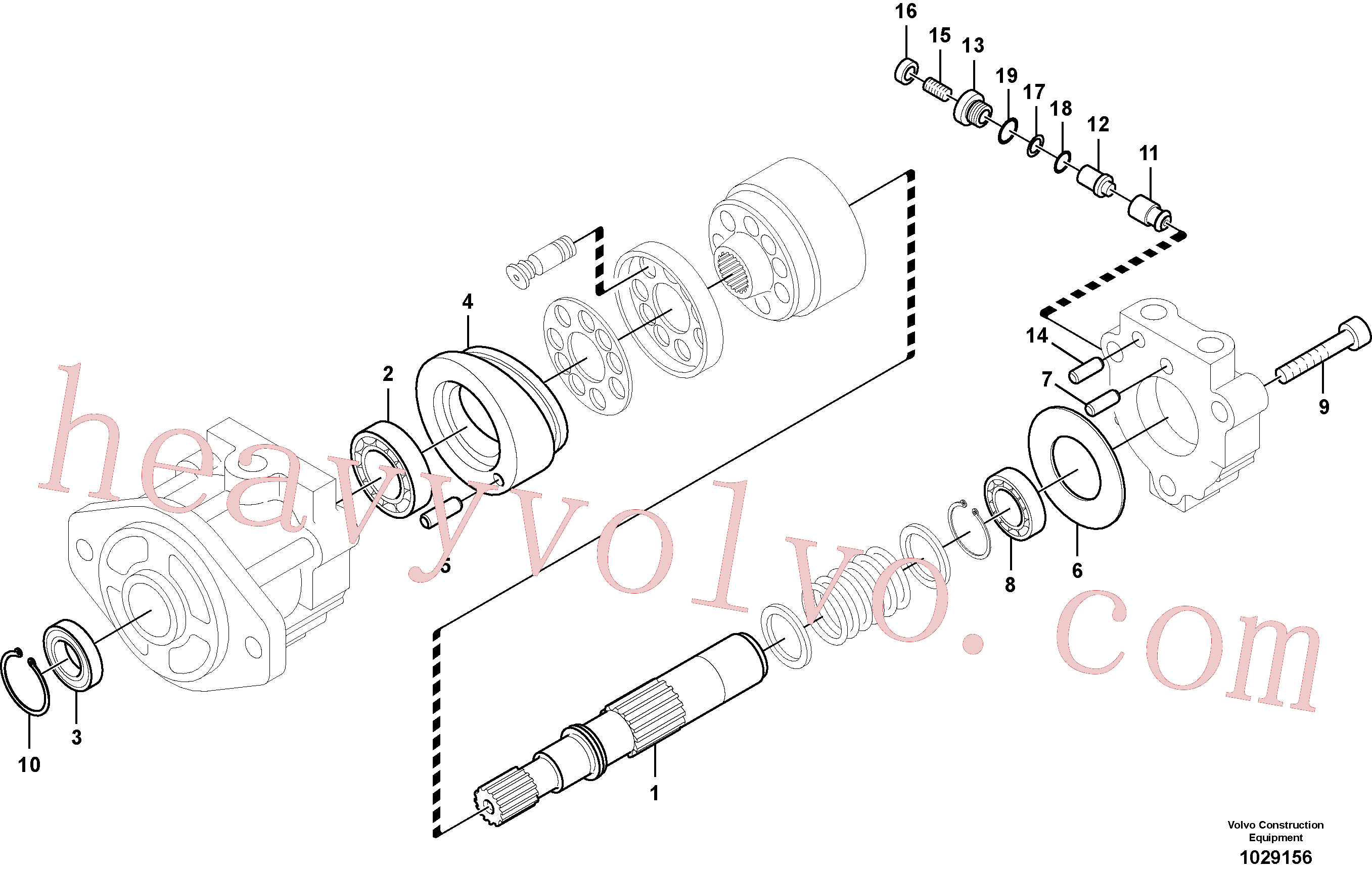 VOE14542951 for Volvo Hydraulic system, oil cooling fan motor(1029156 assembly)